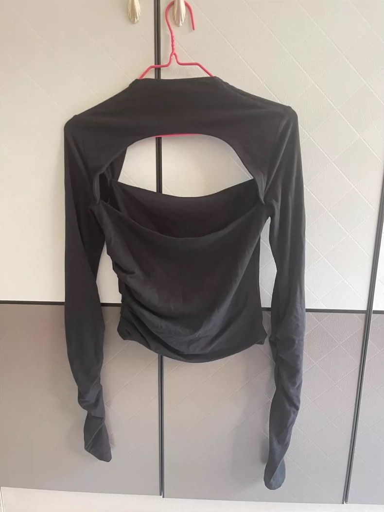 Helmut Lang HELMUT LANG Black long-sleeved tights Size XS / US 0-2 / IT 36-38 - 2 Thumbnail