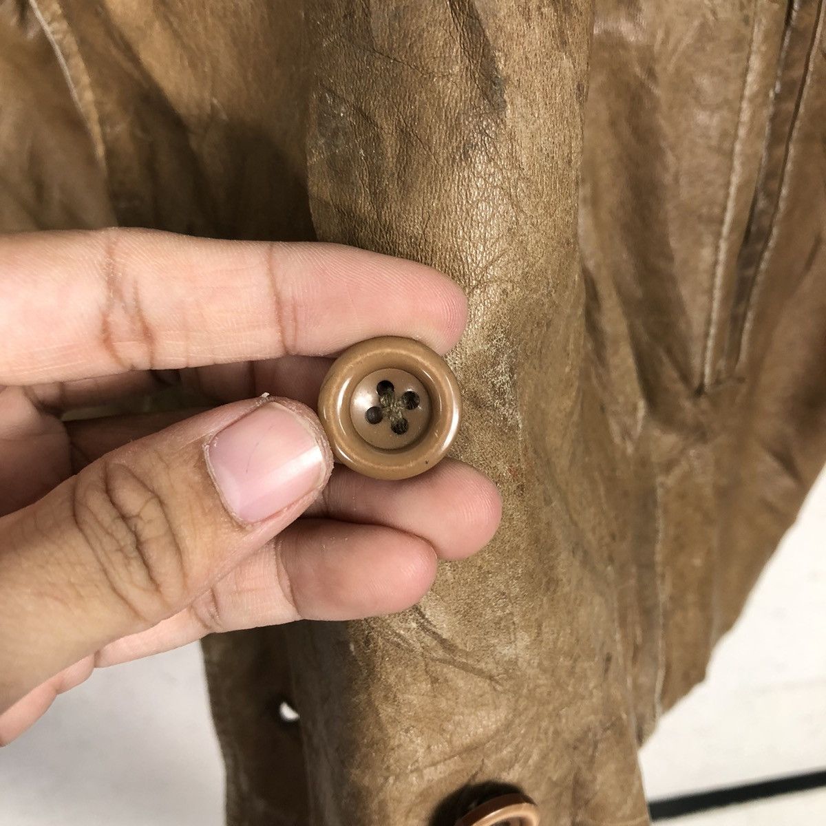 Japanese Brand 📌Vintage Cropped Leather Jacket Biker Zegna Issey Miyake Size US M / EU 48-50 / 2 - 17 Thumbnail