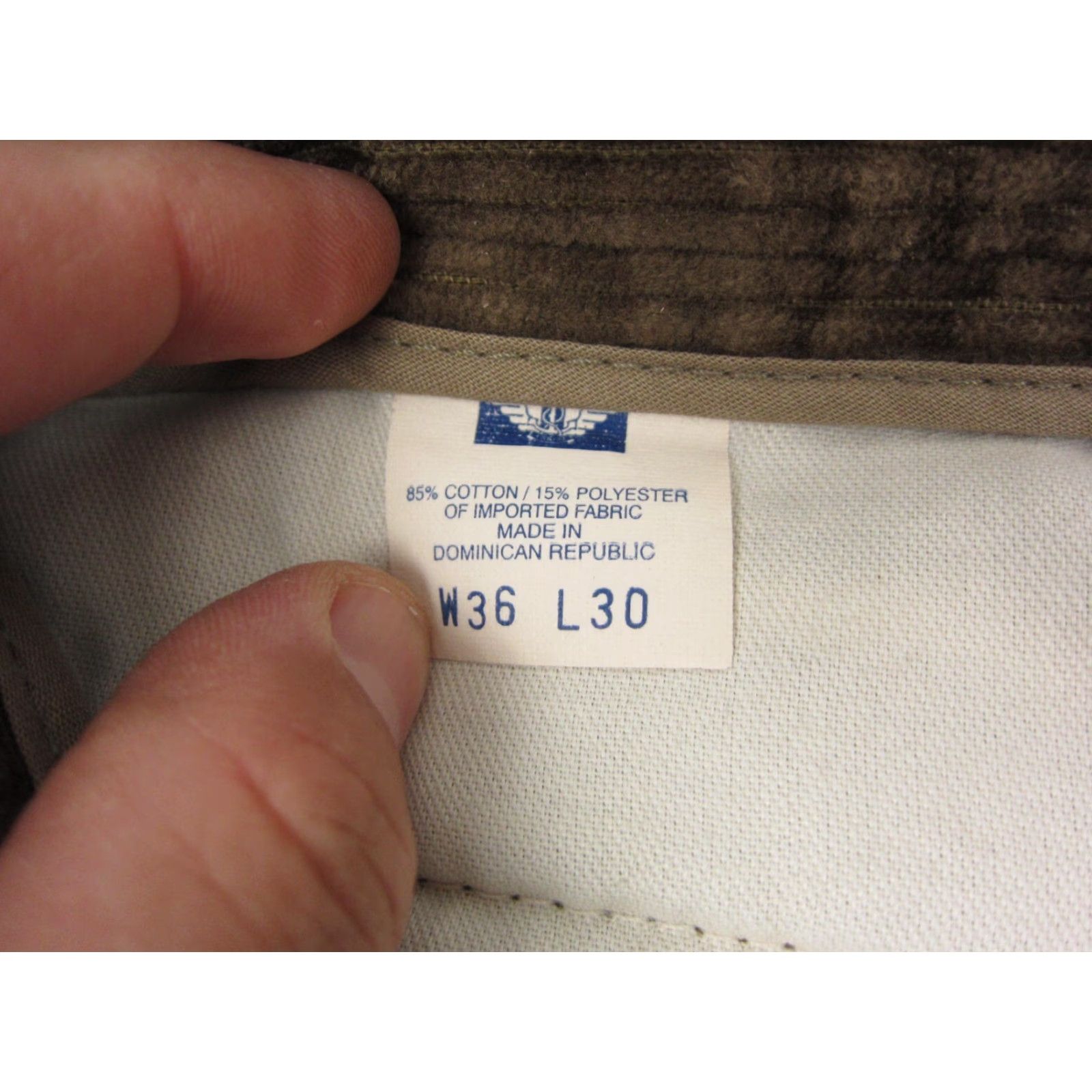 Dockers VINTAGE Dockers Pants Khakis Corduroy Green 36x30 Men Straight Baggy 90s Khakis Mens Dockers Pants Size US 36 / EU 52 - 5 Thumbnail