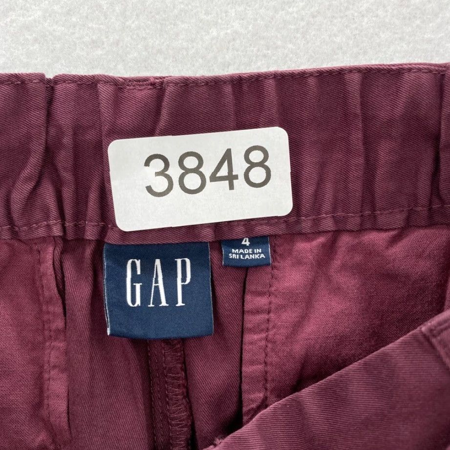 Gap GAP Pants Jogger 4 Purple 100% Cotton Belted High Rise NWT Women’s Cargo Pants Gap Size 27" / US 4 / IT 40 - 6 Thumbnail