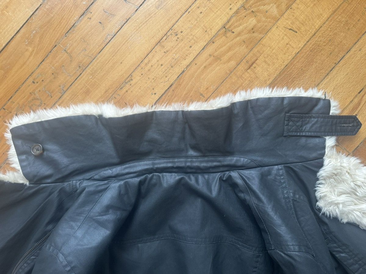 Vintage Biker waxed denim jacket with fake fur Size US M / EU 48-50 / 2 - 6 Thumbnail