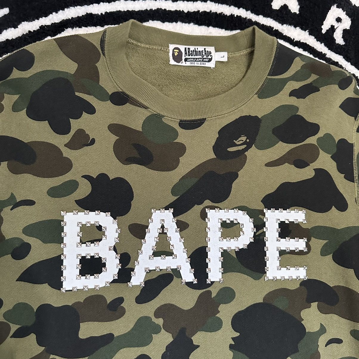 Bape Bape 1st Camo Studs Crewneck Size US L / EU 52-54 / 3 - 2 Thumbnail