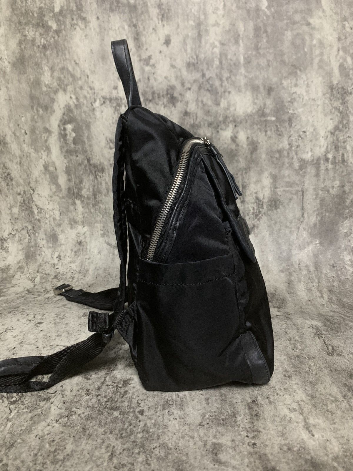 Yohji Yamamoto Yohji Yamamoto Y’saccs Nylon Mix Leather Small Backpack Size ONE SIZE - 3 Thumbnail