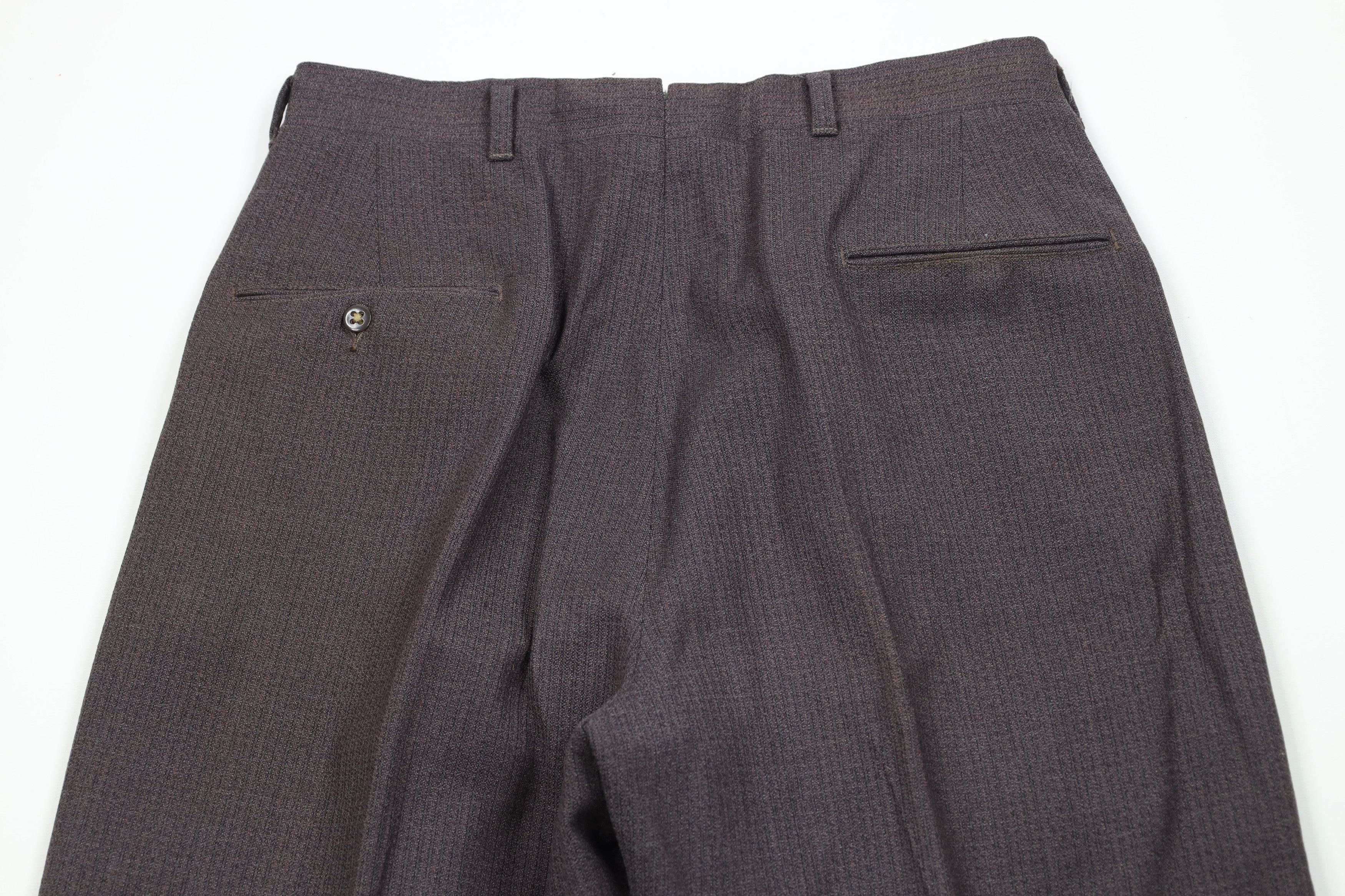 Vintage Vintage 50s 60s Streetwear Wool Knit Wide Leg Chino Pants Size US 30 / EU 46 - 11 Thumbnail