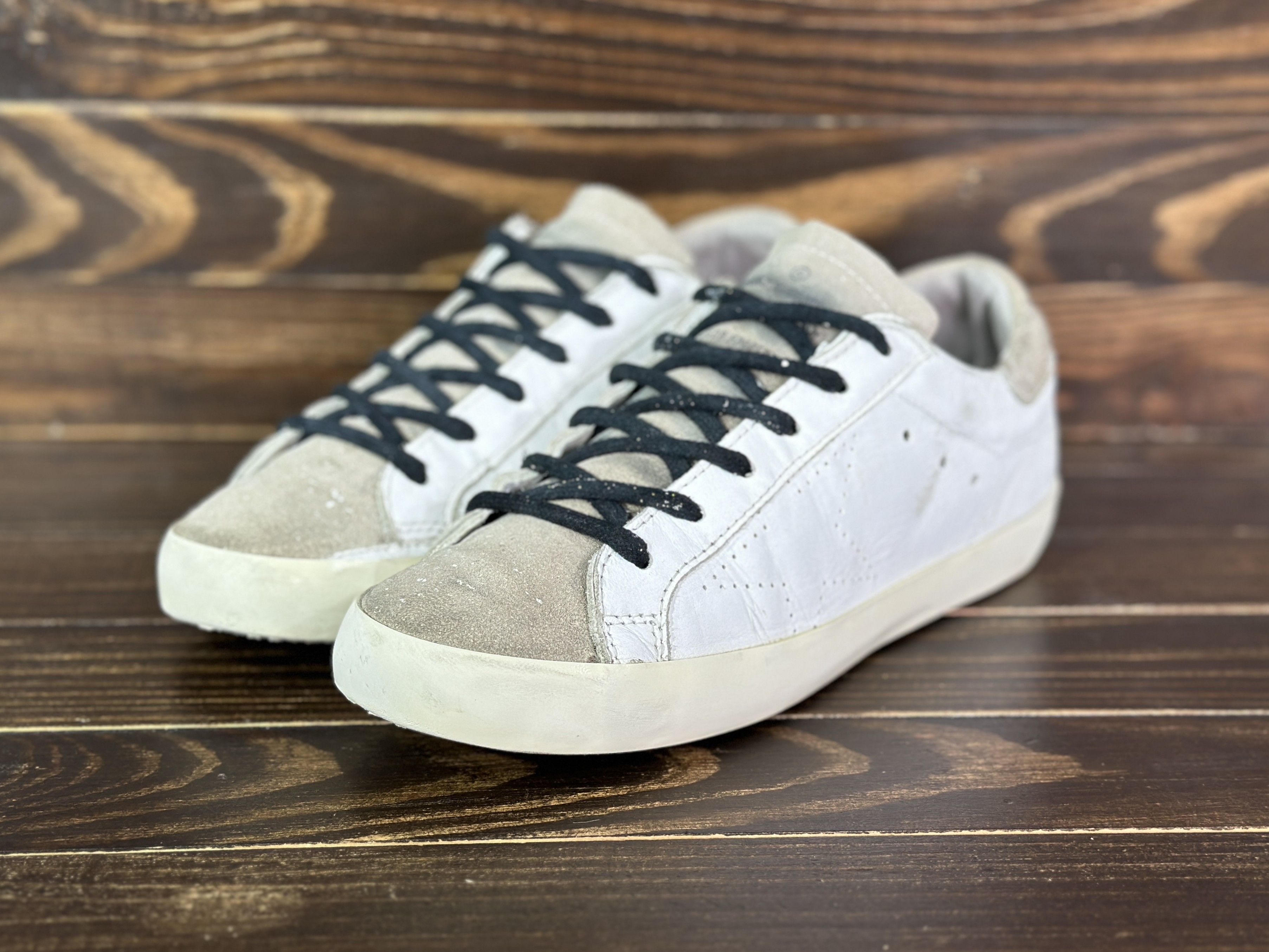 Golden Goose GOLDEN GOOSE Superstar NOBU LTD ED Leather Sneakers In Paint Size US 9 / IT 39 - 4 Thumbnail