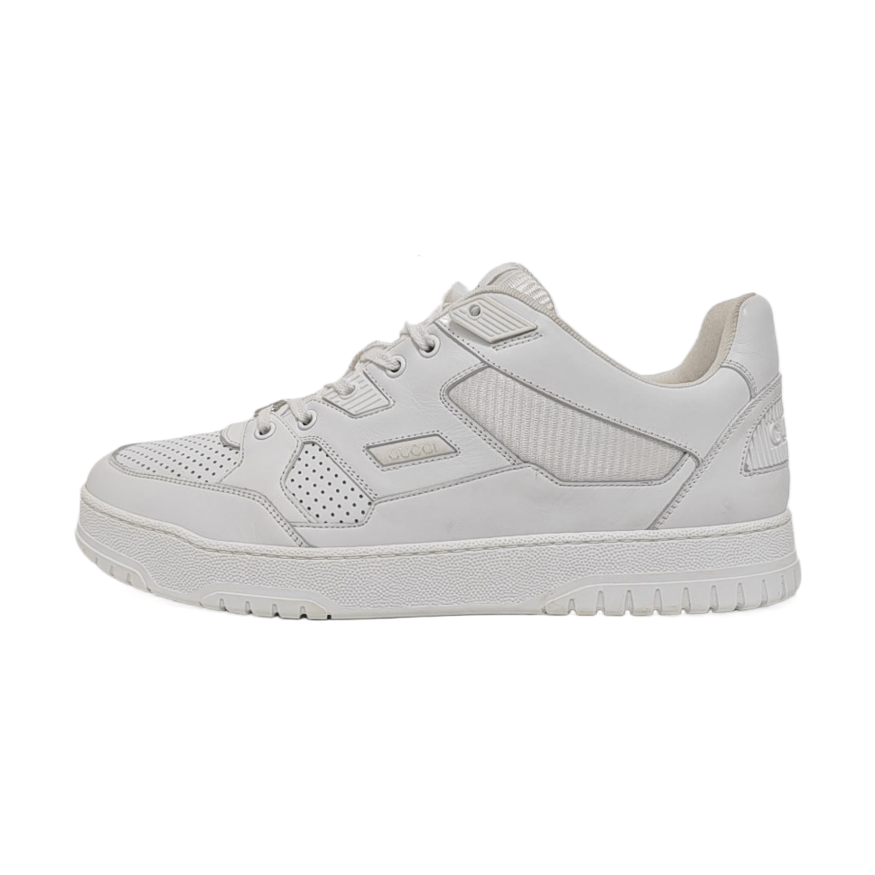 Gucci Gucci White Leather Sneakers 45 Size US 12 / EU 45 - 1 Thumbnail