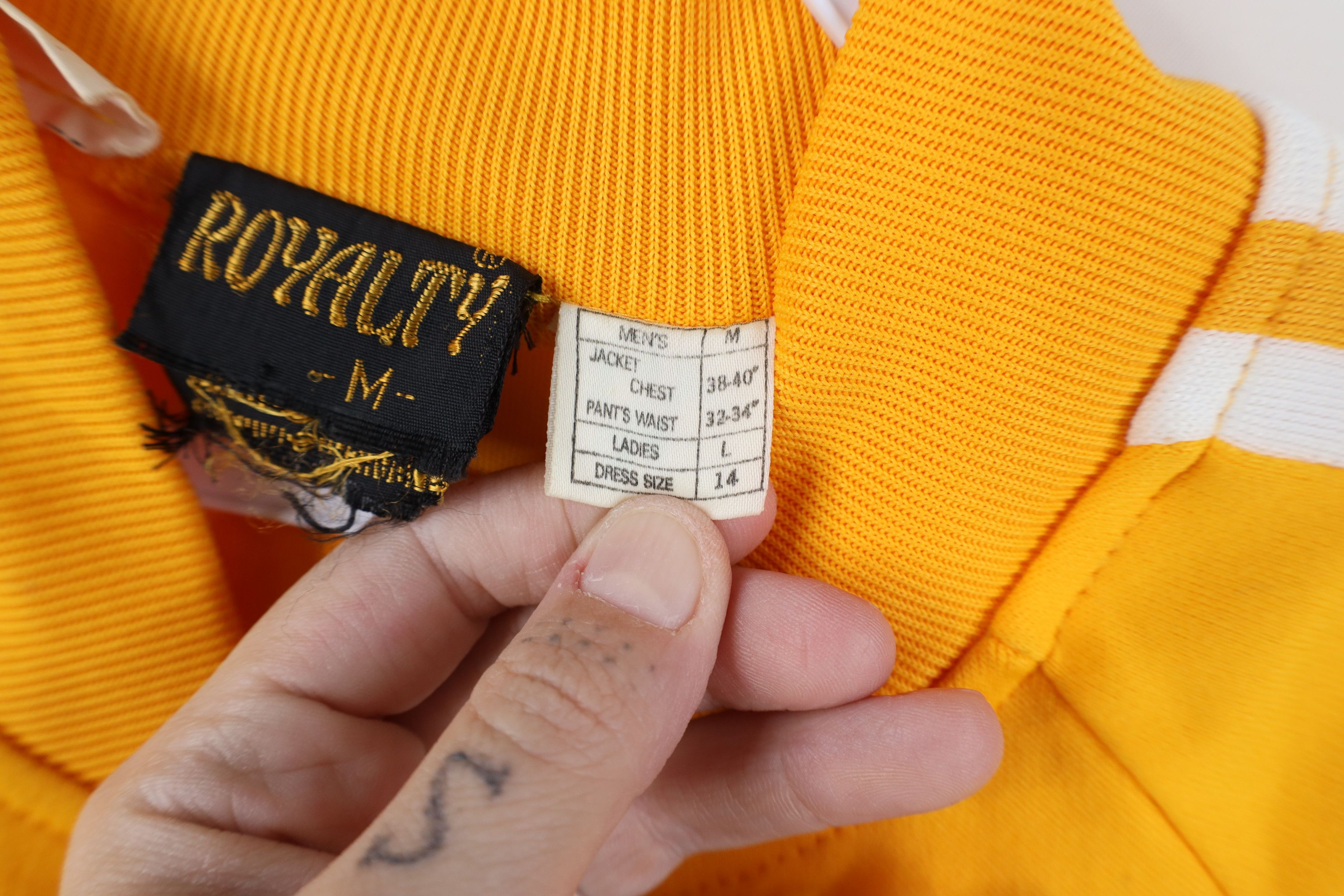 Vintage Vintage 70s Streetwear Striped Warm Up Track Jacket Yellow Size US M / EU 48-50 / 2 - 11 Thumbnail