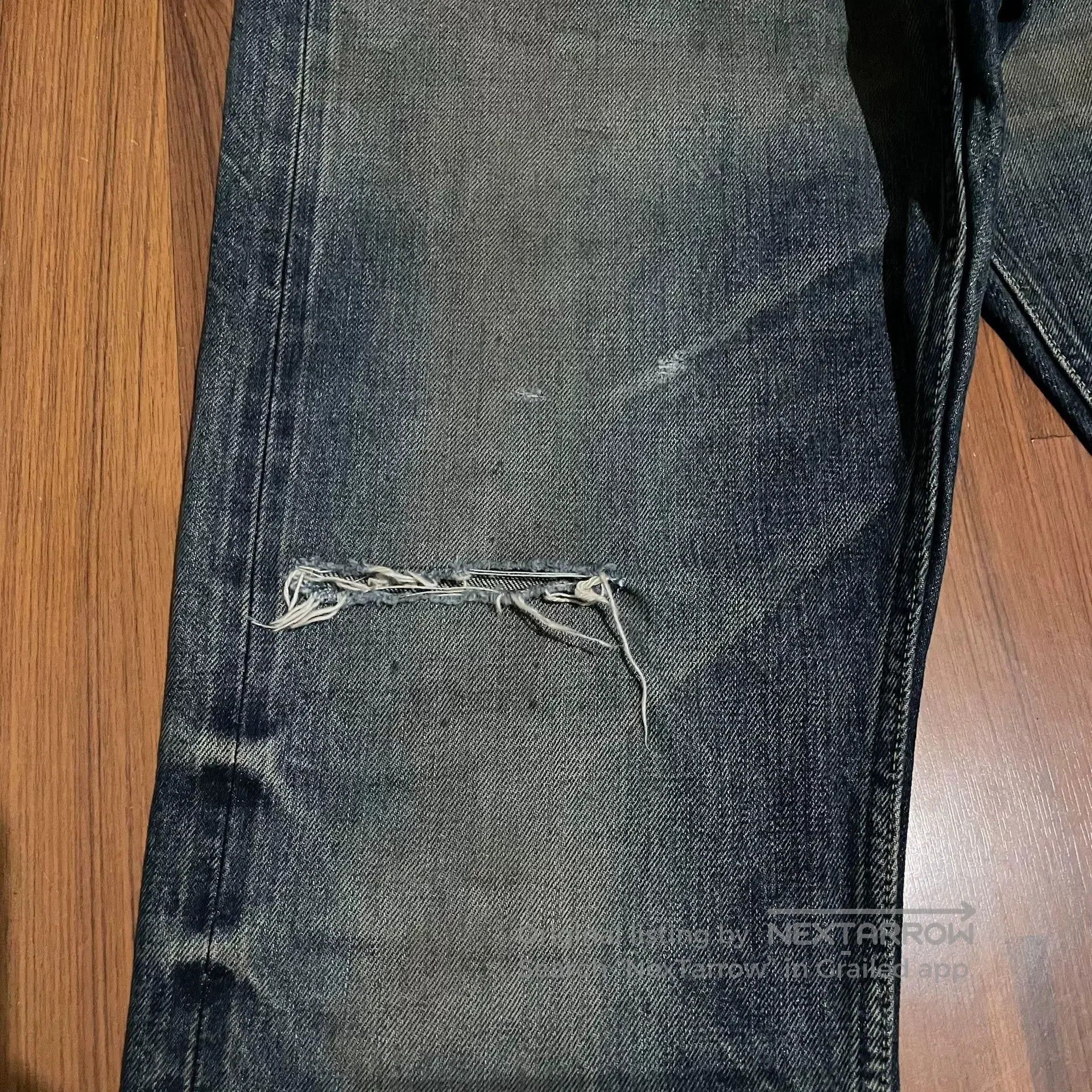 Madness MADNESS 18AW Slash 1.0 Long Jeans. Size US 28 / EU 44 - 3 Thumbnail