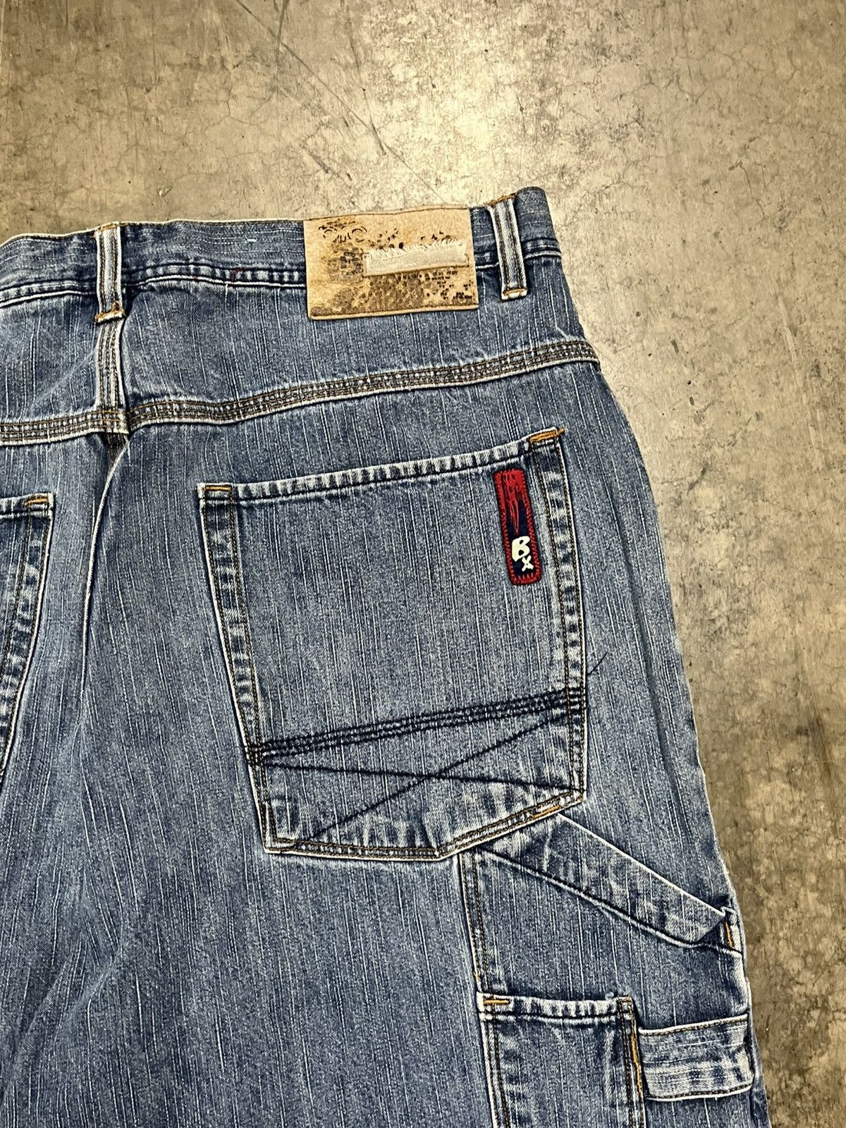 Southpole × Vintage Y2K jorts baggy fit Brooklyn express carpenter cargo skater Size US 34 / EU 50 - 5 Thumbnail