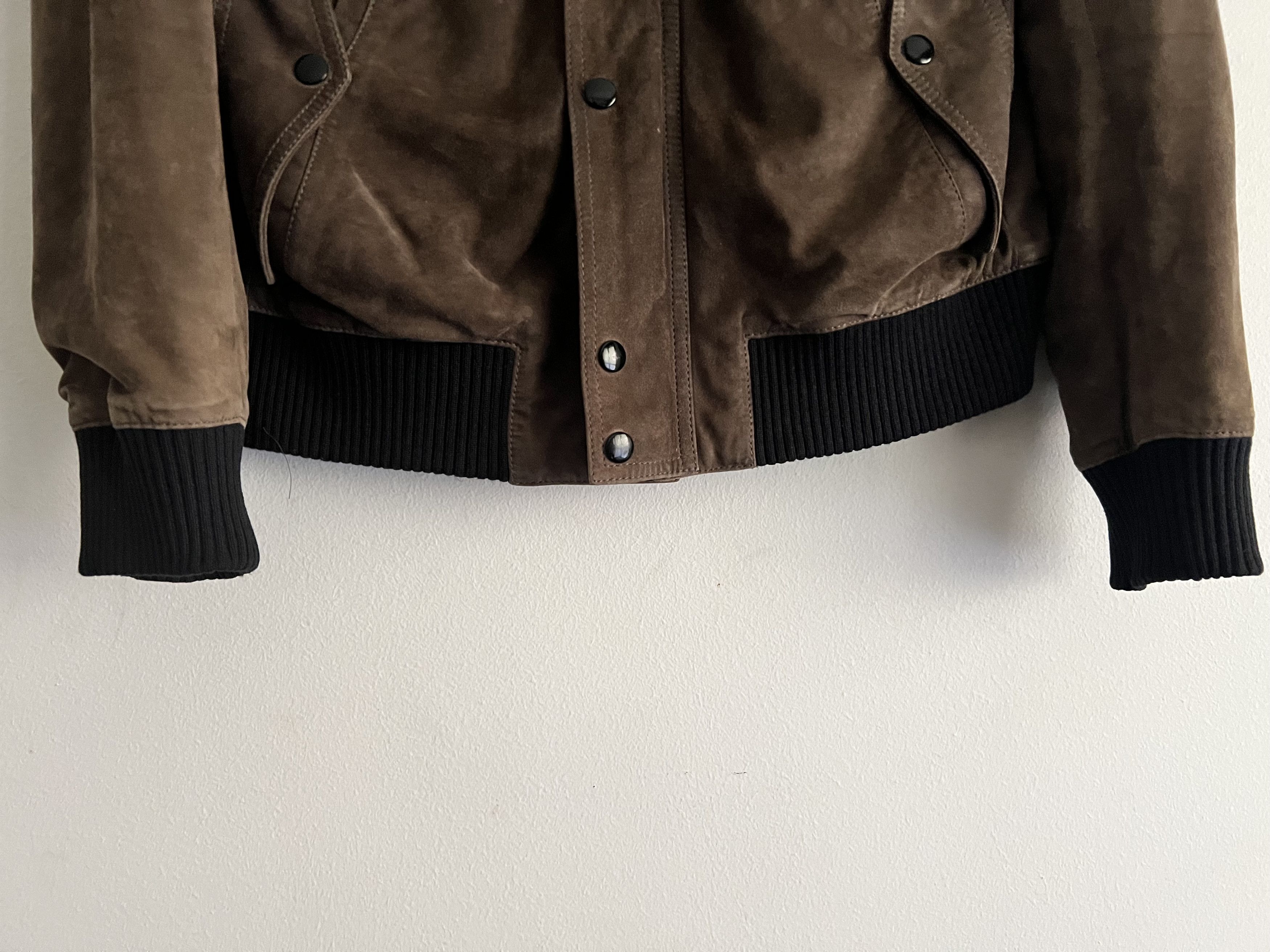 Dior × Hedi Slimane Suede Bomber Jacket Size US M / EU 48-50 / 2 - 8 Thumbnail