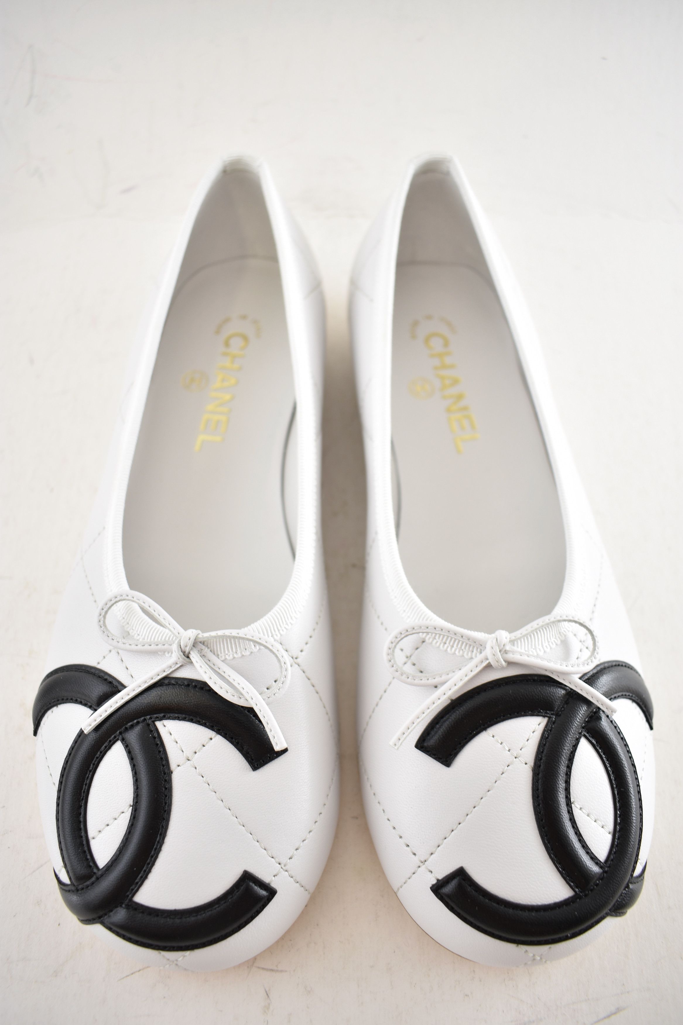 Chanel 26M Coco Beach Cambon Black Logo Ballet Ballerina Flat 39 Size US 9 / IT 39 - 12 Thumbnail