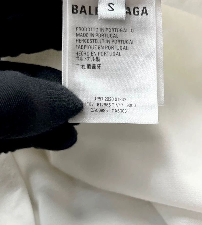 Balenciaga Balenciaga White band portrait letter logo short sleeve Size US S / EU 44-46 / 1 - 3 Thumbnail