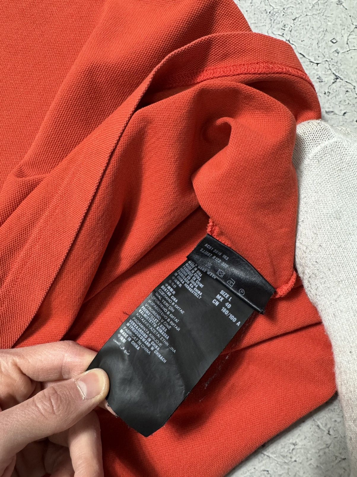 Prada Vintage Luxury Prada Polo Shirt Red Tab Orange Size US L / EU 52-54 / 3 - 13 Thumbnail