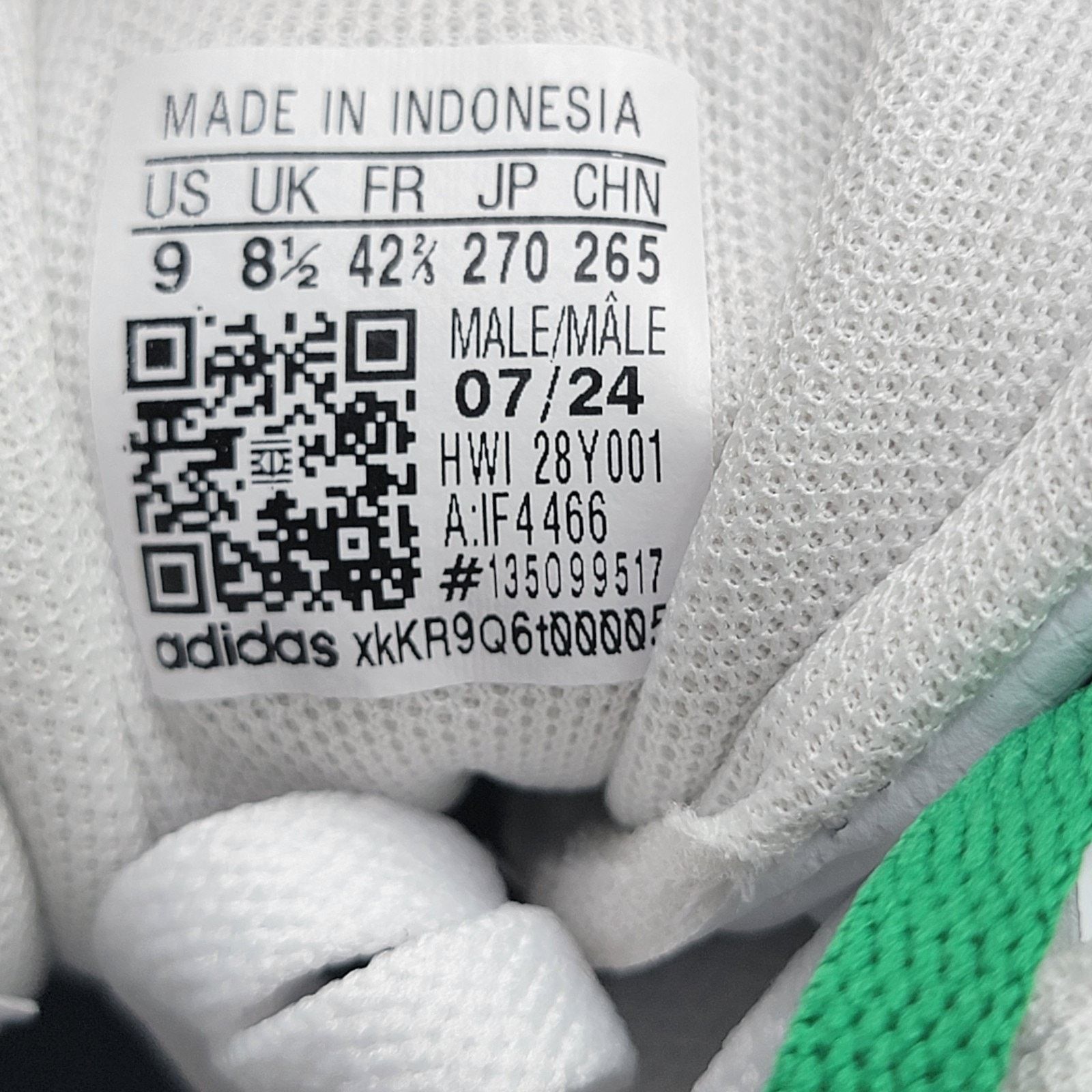 Adidas Adidas Men's VL Court 3.0 Skate Shoes White Red Green Size 9 Size US 9 / EU 42 - 8 Thumbnail