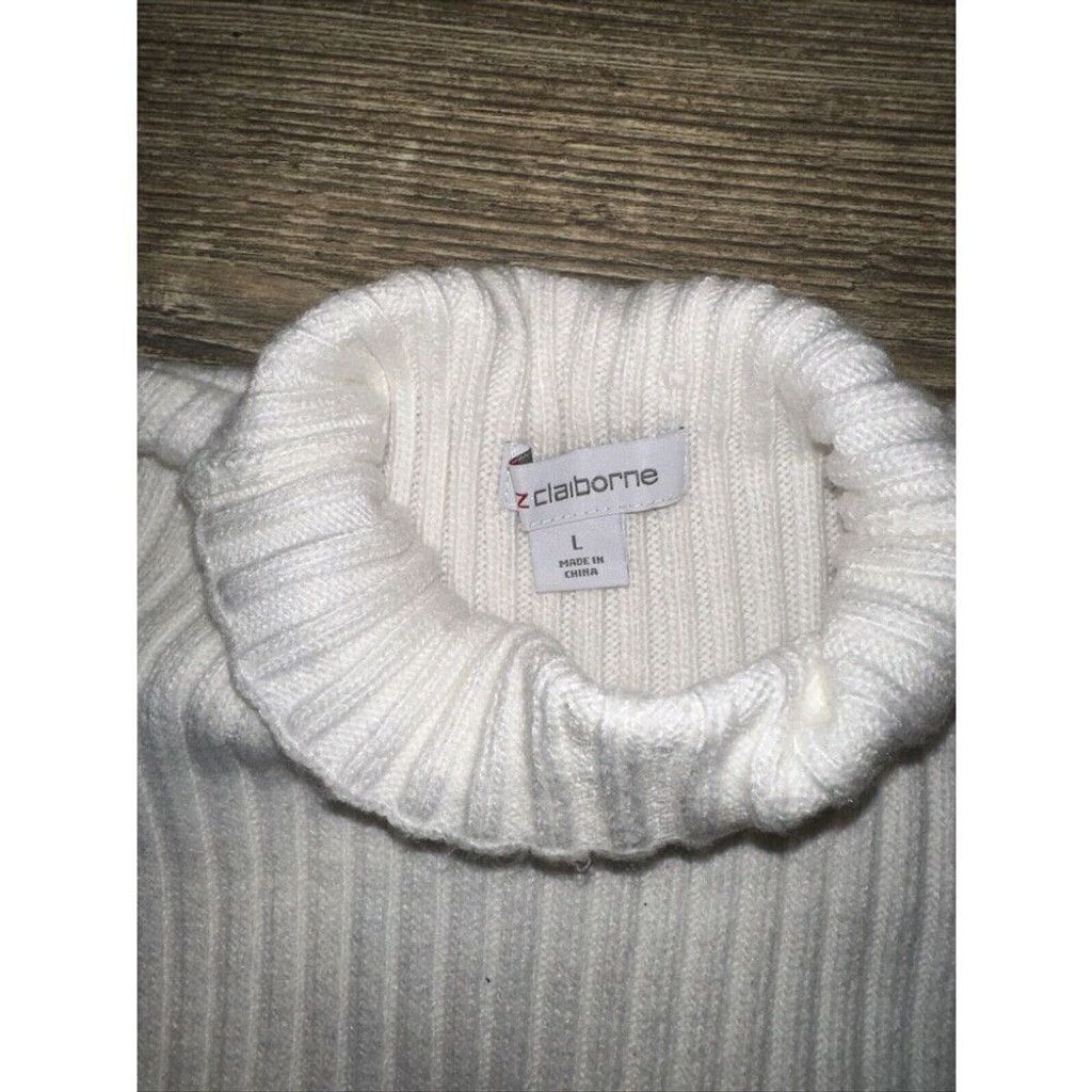 Liz Claiborne Liz Claiborne Crema Sleeveless Turtleneck Sweater. Large. 10 Size L / US 10 / IT 46 - 10 Thumbnail