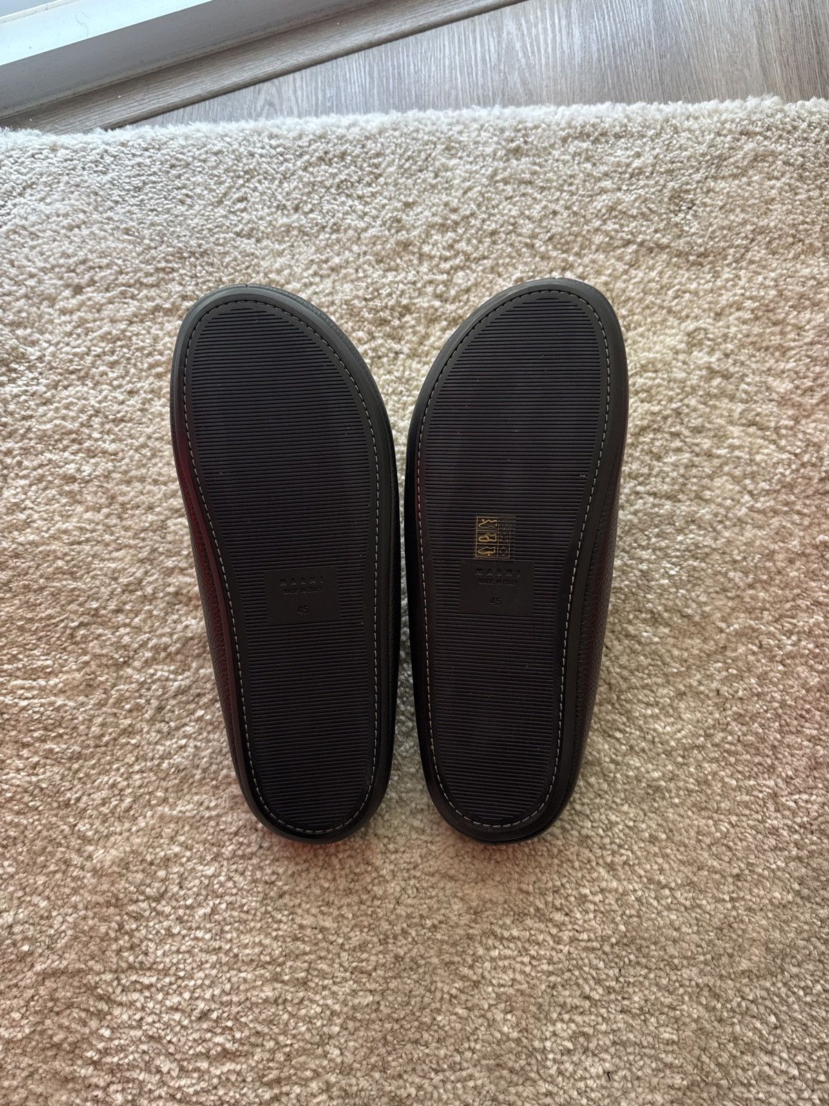 Marni Marni Logo Embroidered Fussbett Sabot Shoes Black Size US 11.5 / EU 44-45 - 6 Thumbnail