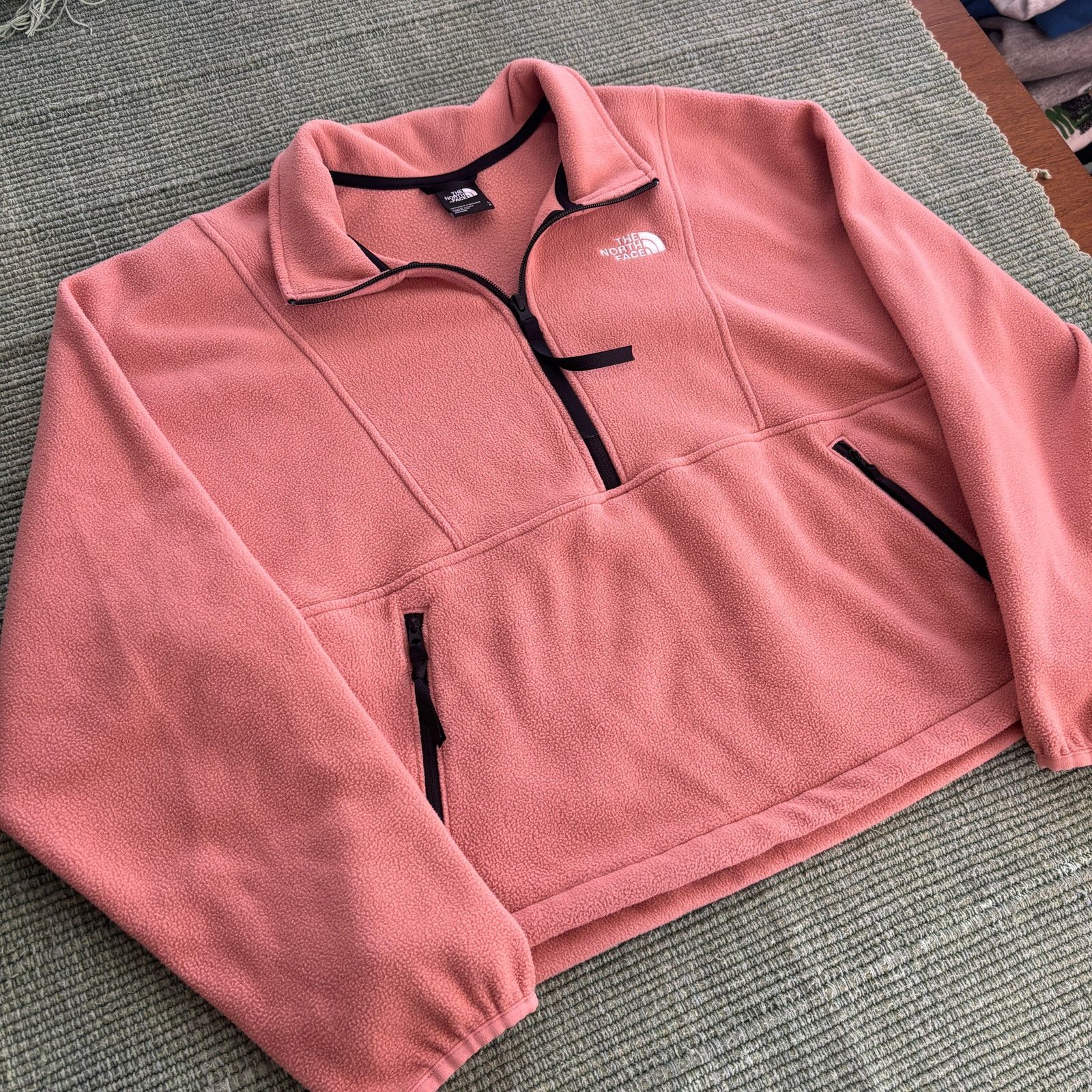 The North Face The North Face light pink womens crop fit quarter zip fleece Size L / US 10 / IT 46 - 5 Thumbnail