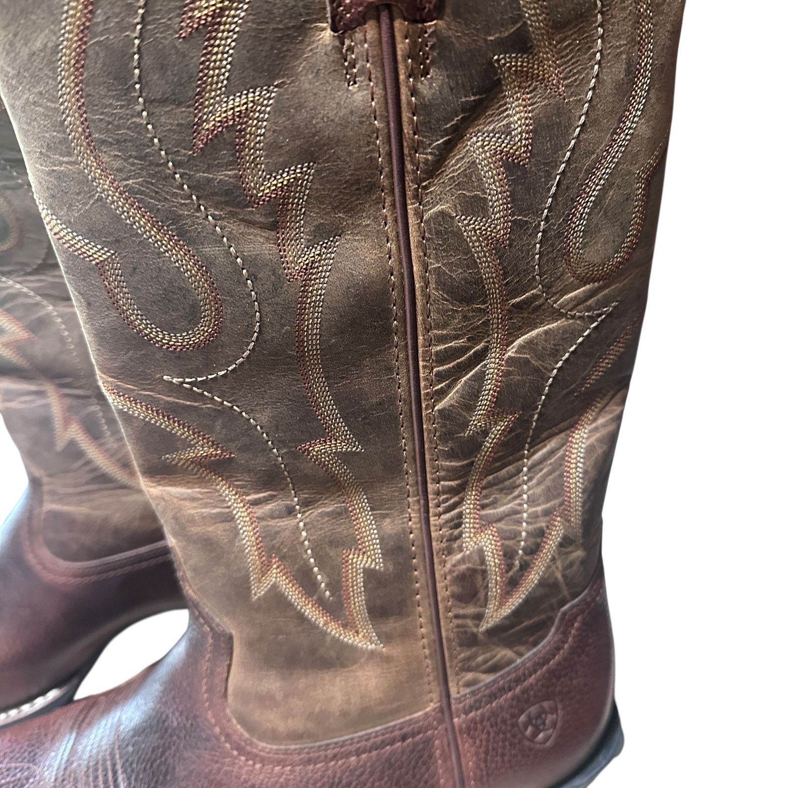 Ariat Mens ARIAT Western Leather Cowboy Boots Size 10 Size US 10 / EU 43 - 3 Thumbnail
