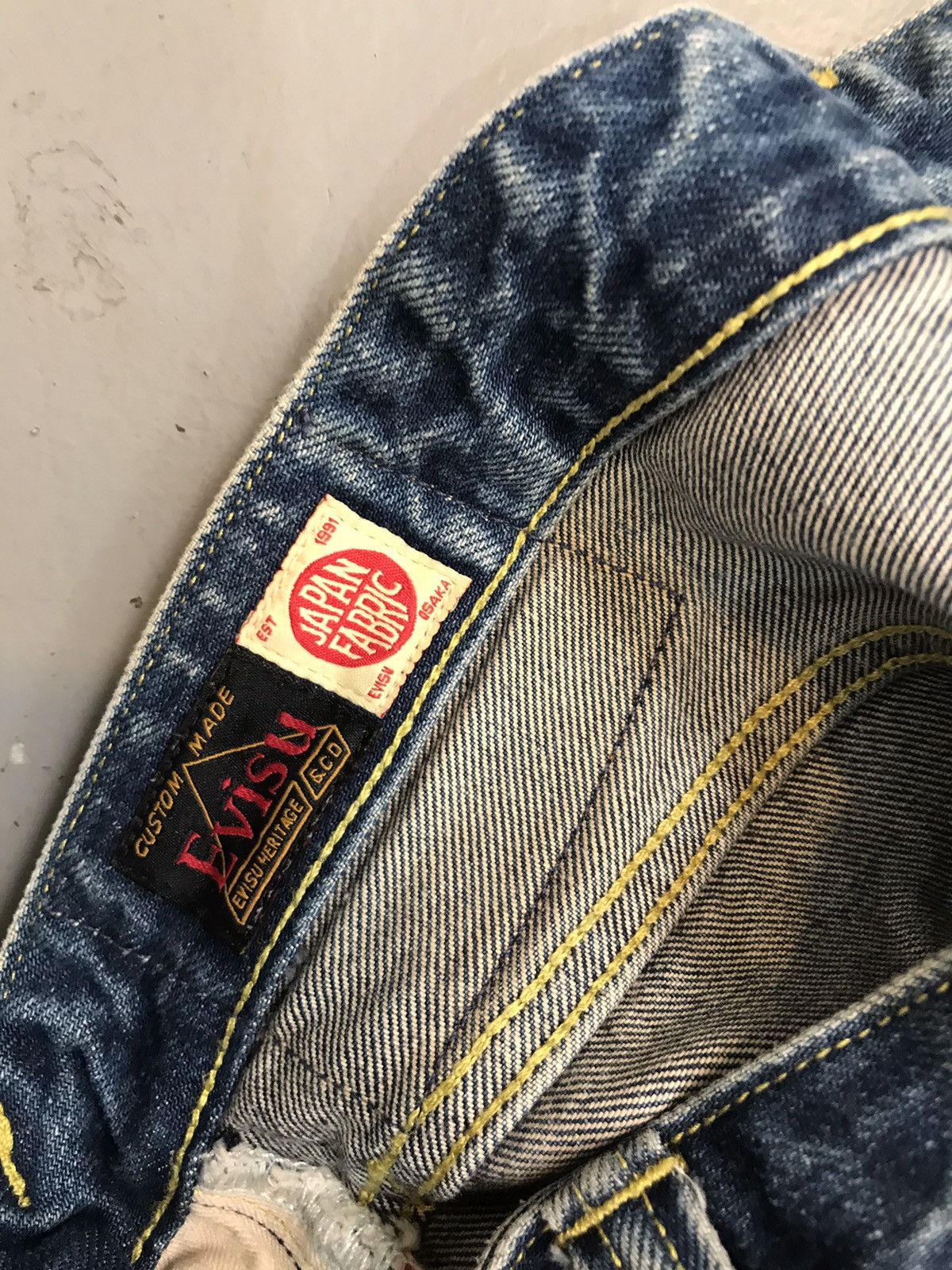 Japanese Brand × Vintage Vintage Evisu 2017 distressed straight denim Size US 30 / EU 46 - 7 Thumbnail