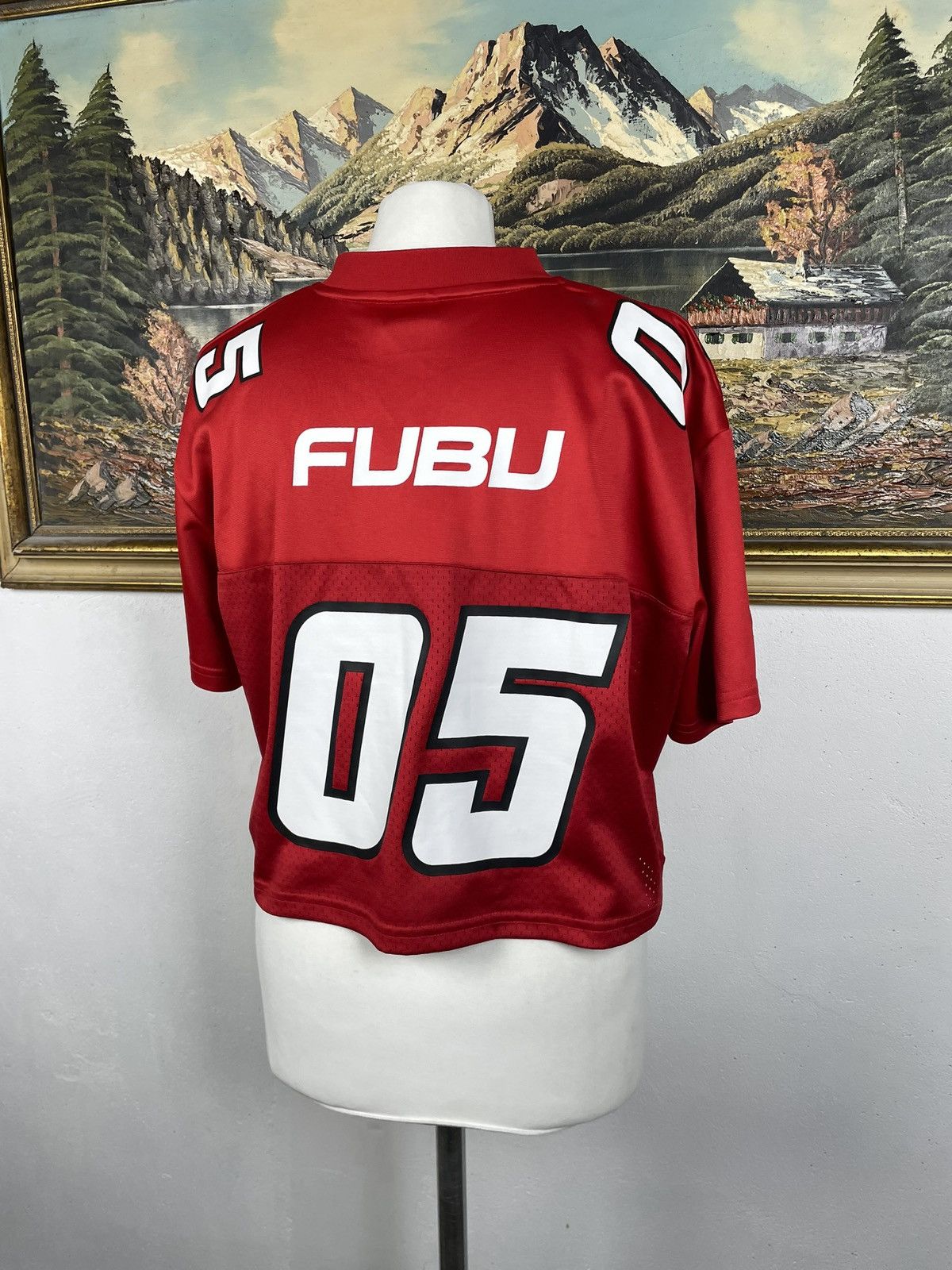 Fubu Fubu Vintage Y2k Red Crop Top Tee Skate Swag Drip Streetwear Size S / US 4 / IT 40 - 5 Thumbnail