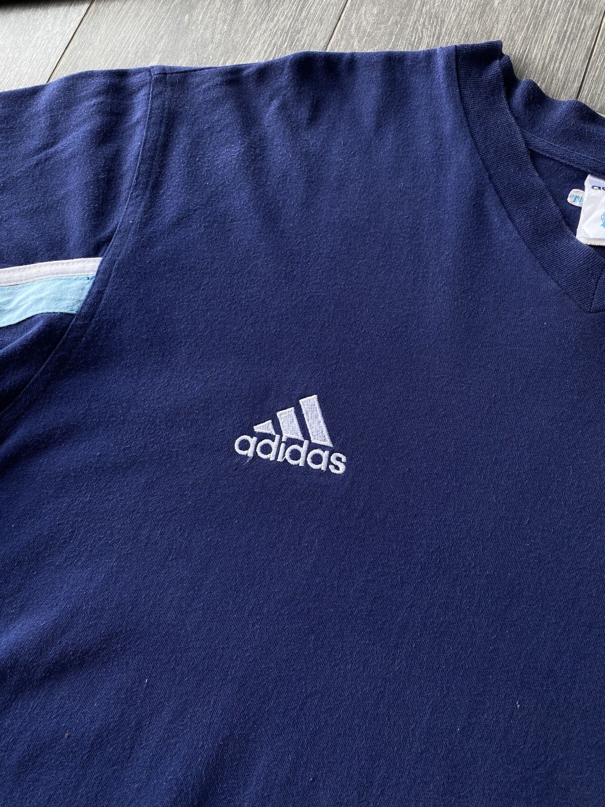 Adidas × Vintage Vintage Adidas Olympic Marseille Shirt Size US XL / EU 56 / 4 - 4 Thumbnail