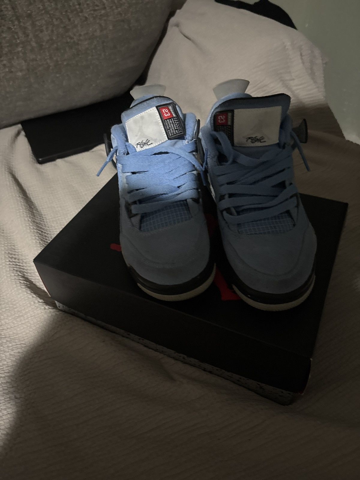 Jordan Brand × Nike Jordan 4 University Blue Size US 5.5 / EU 38 - 9 Thumbnail