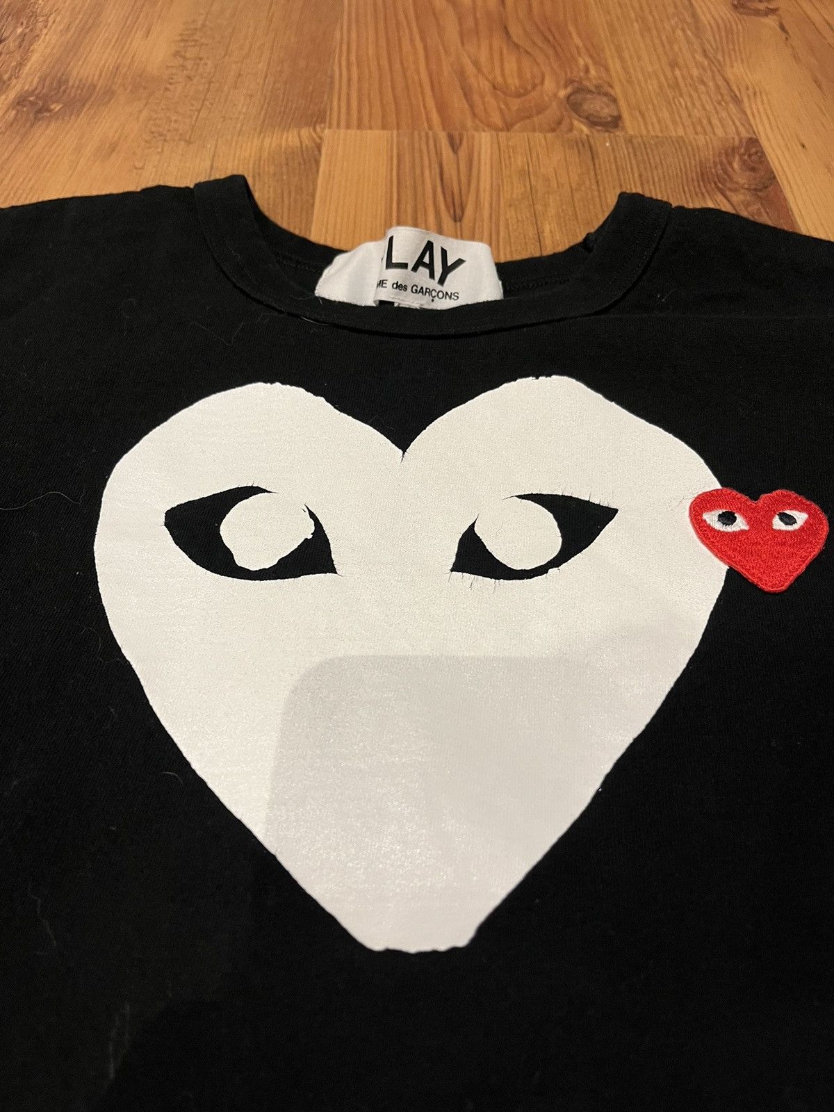 Comme des Garcons Comme des garçons PLAY HEART LOGO COTTON T SHIRT Size US L / EU 52-54 / 3 - 2 Thumbnail