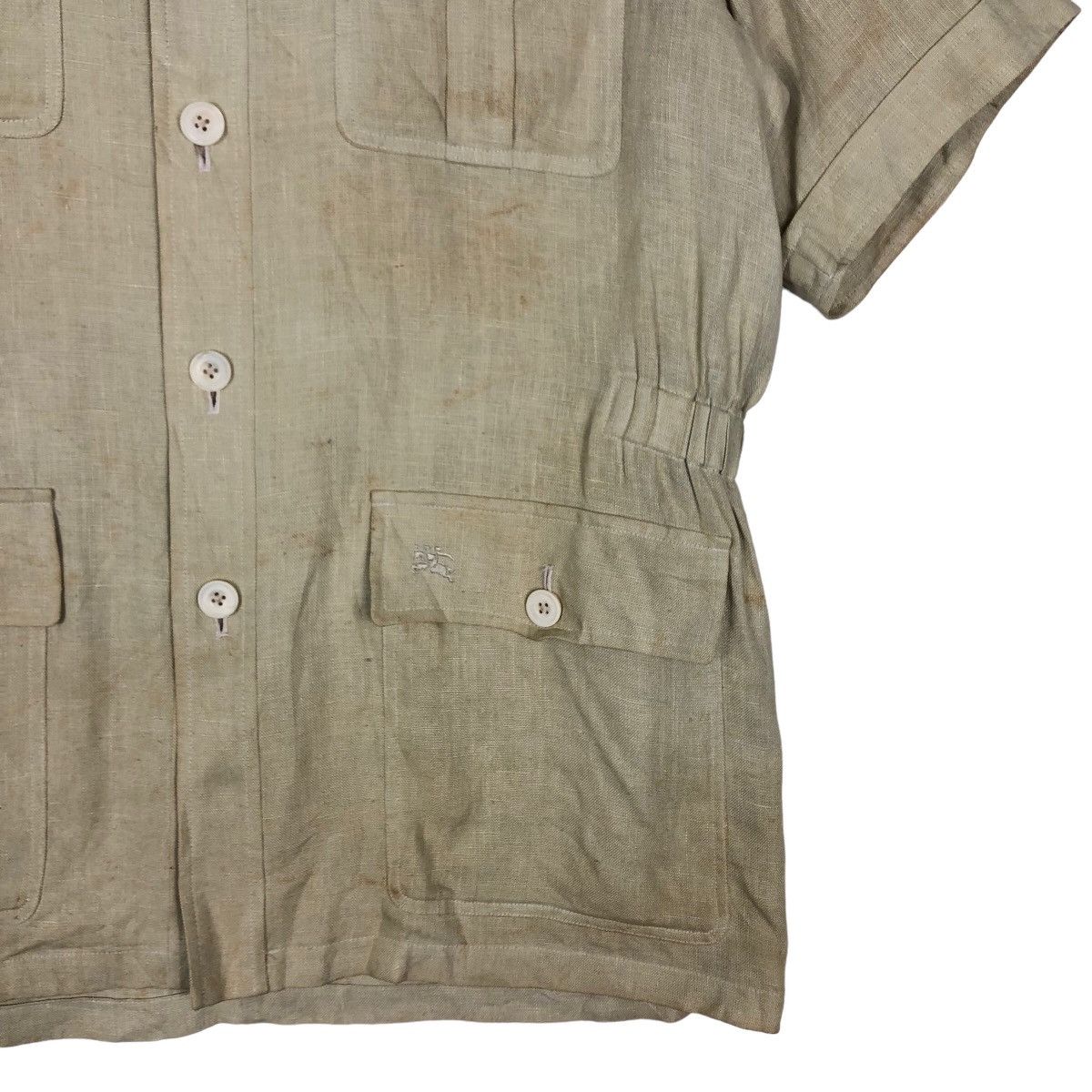 Burberry 🔥Vintage Burberrys Multi Pocket Cargo Short Sleeve Jacket Size US M / EU 48-50 / 2 - 4 Thumbnail