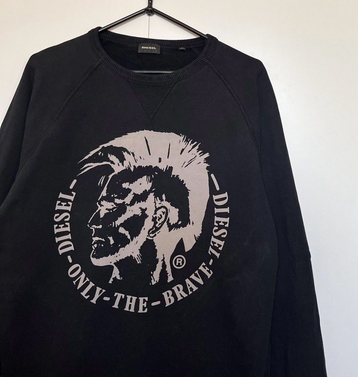 Diesel × Vintage Vintage y2k Diesel Big Logo Sweatshirt Size US M / EU 48-50 / 2 - 3 Thumbnail