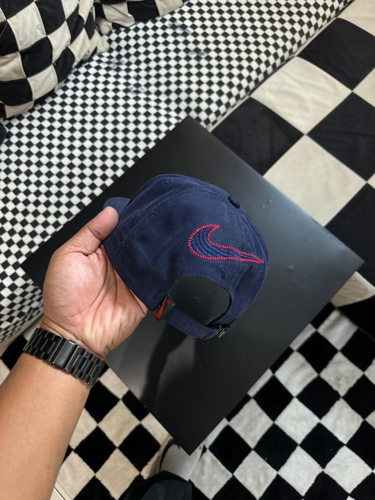 Nike × Vintage VINTAGE NIKE EMBROIDERY LOGO & SPELLOUT CAP Size ONE SIZE - 2 Thumbnail