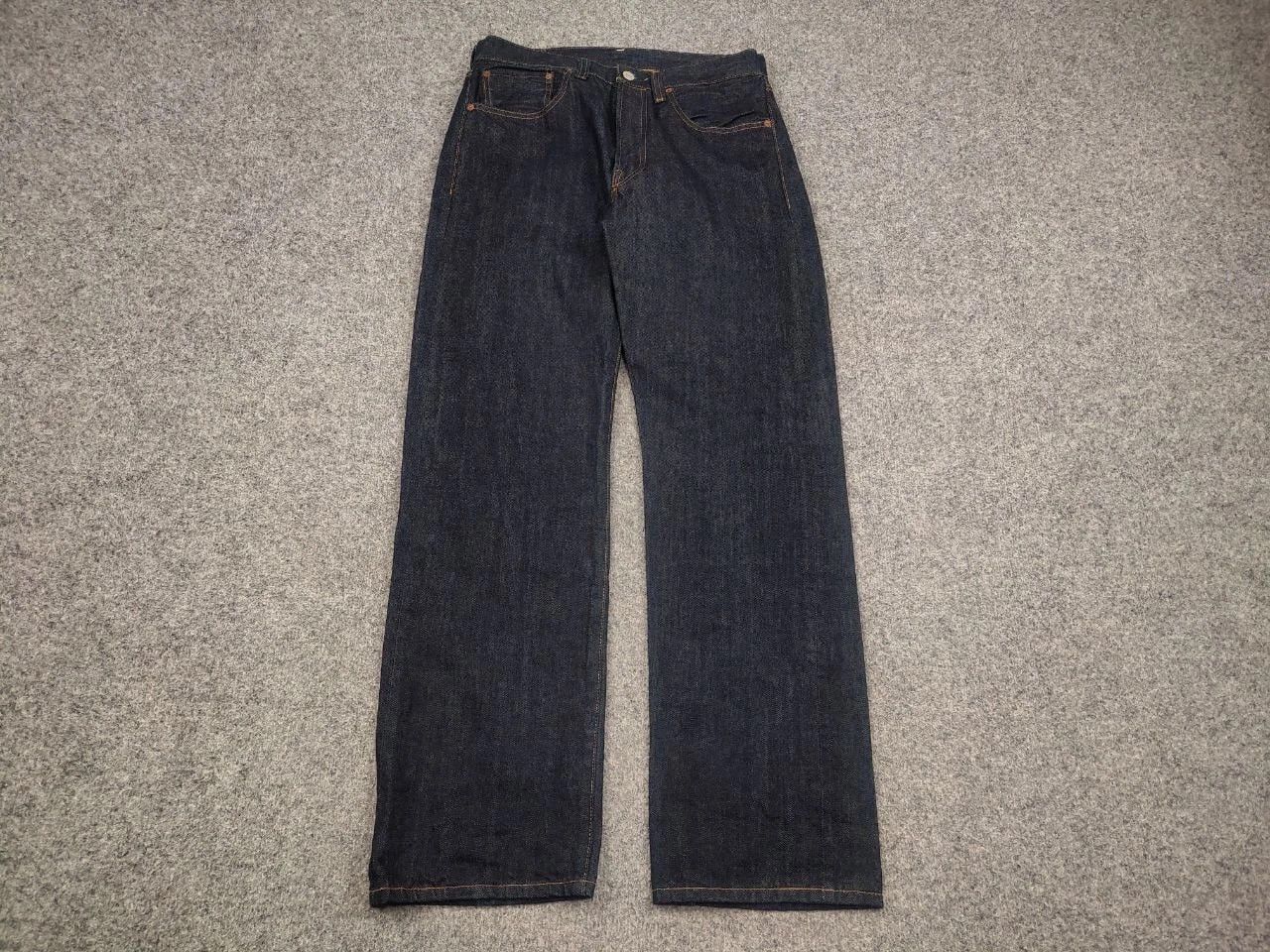 Levi's Levis 501XX Vintage 1955 Selvedge Rigid Denim Big E Japan Size US 34 / EU 50 - 3 Thumbnail