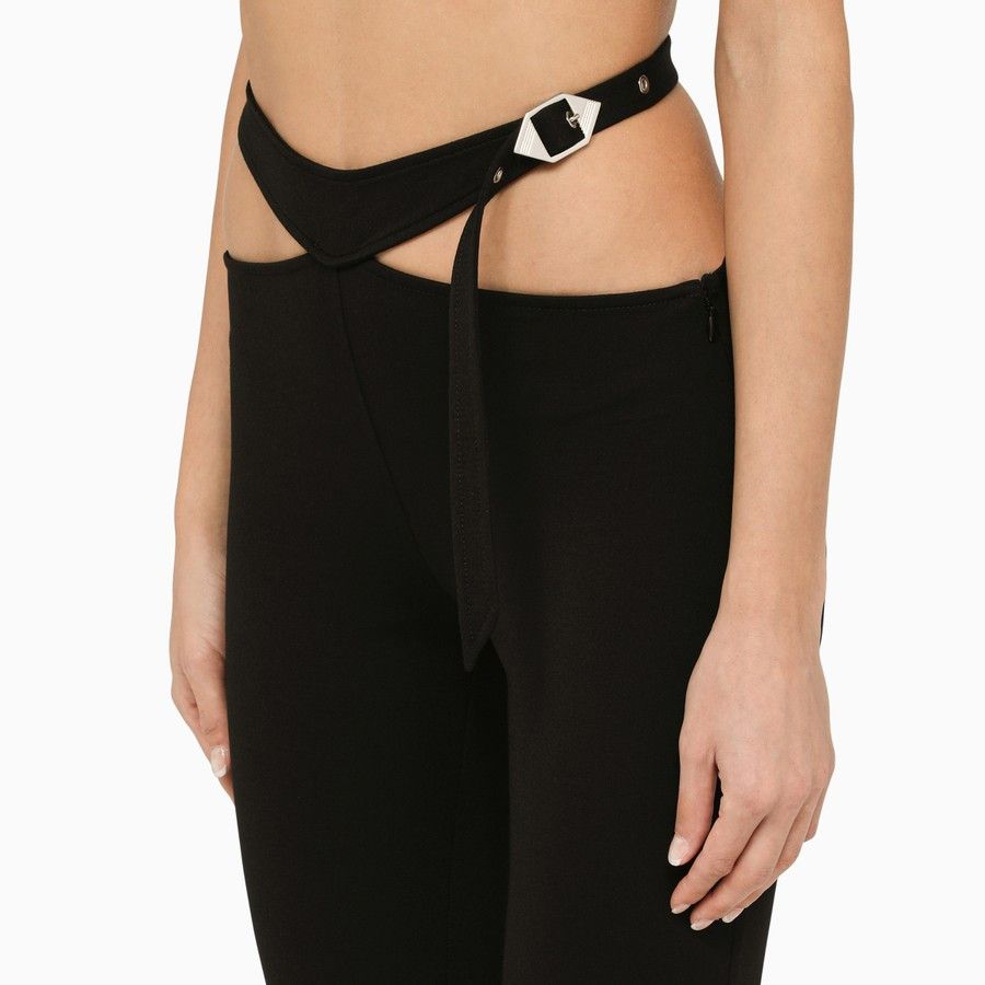 The Attico o1d2blof1024 Slim Trouser With Cut Out in Black Size 28" / US 6 / IT 42 - 5 Thumbnail