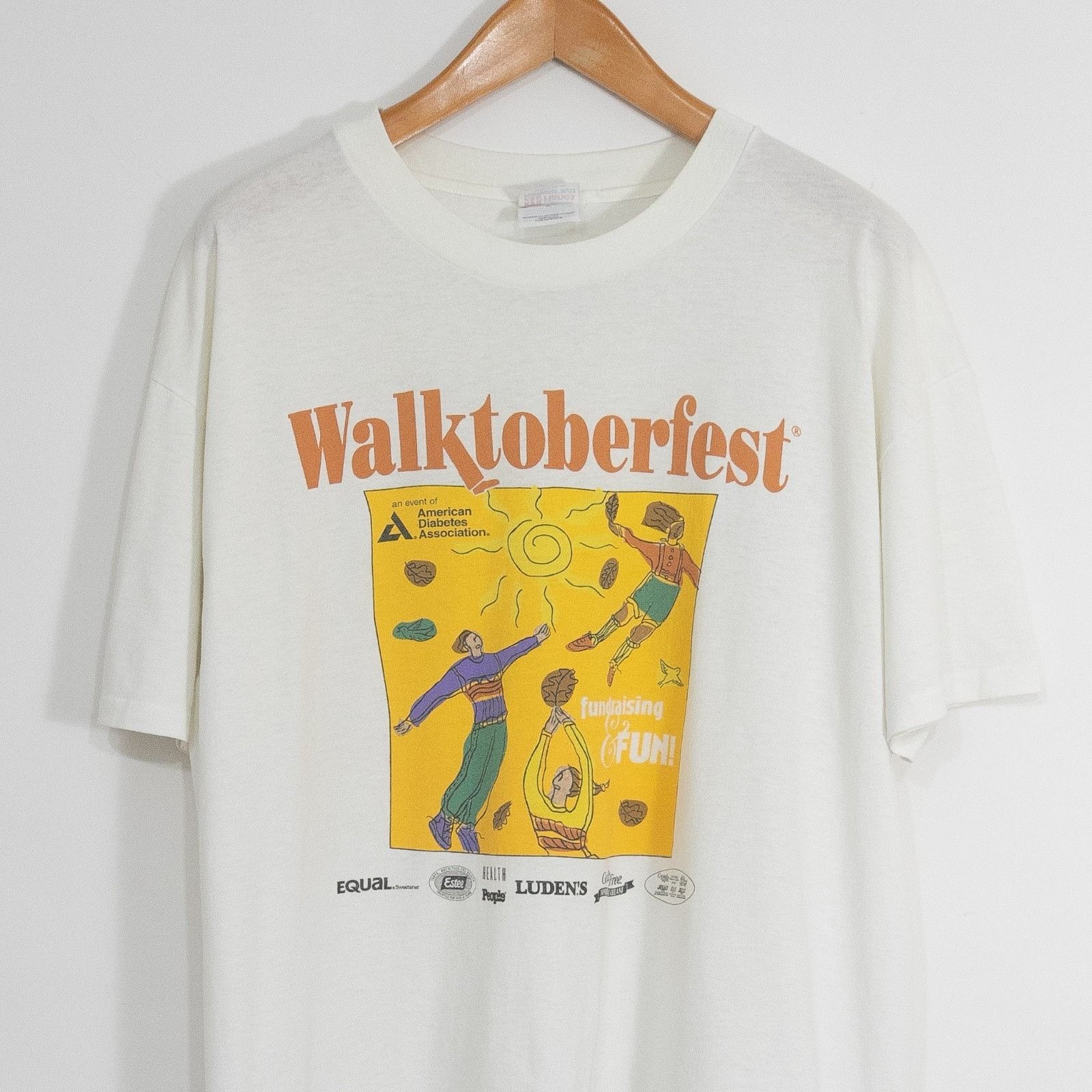 Vintage Vintage 90s Walktoberfest Boston T Shirt XL - Single Stitch Size US XL / EU 56 / 4 - 3 Thumbnail