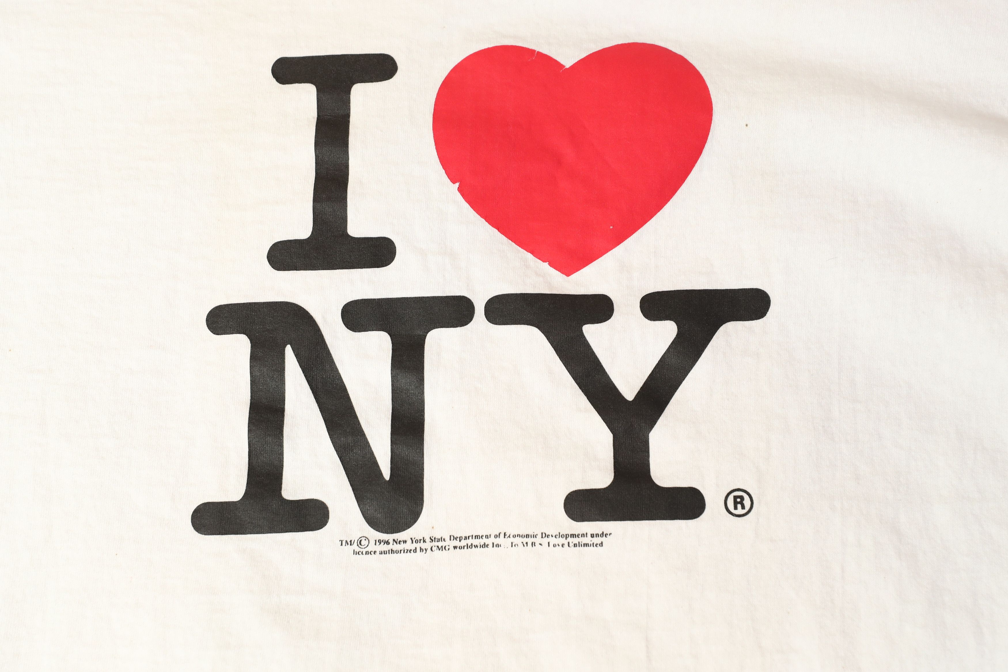 Vintage Vintage 1996 I Heart NY Licensed under CMG Worldwide (XL) Size US XL / EU 56 / 4 - 4 Thumbnail