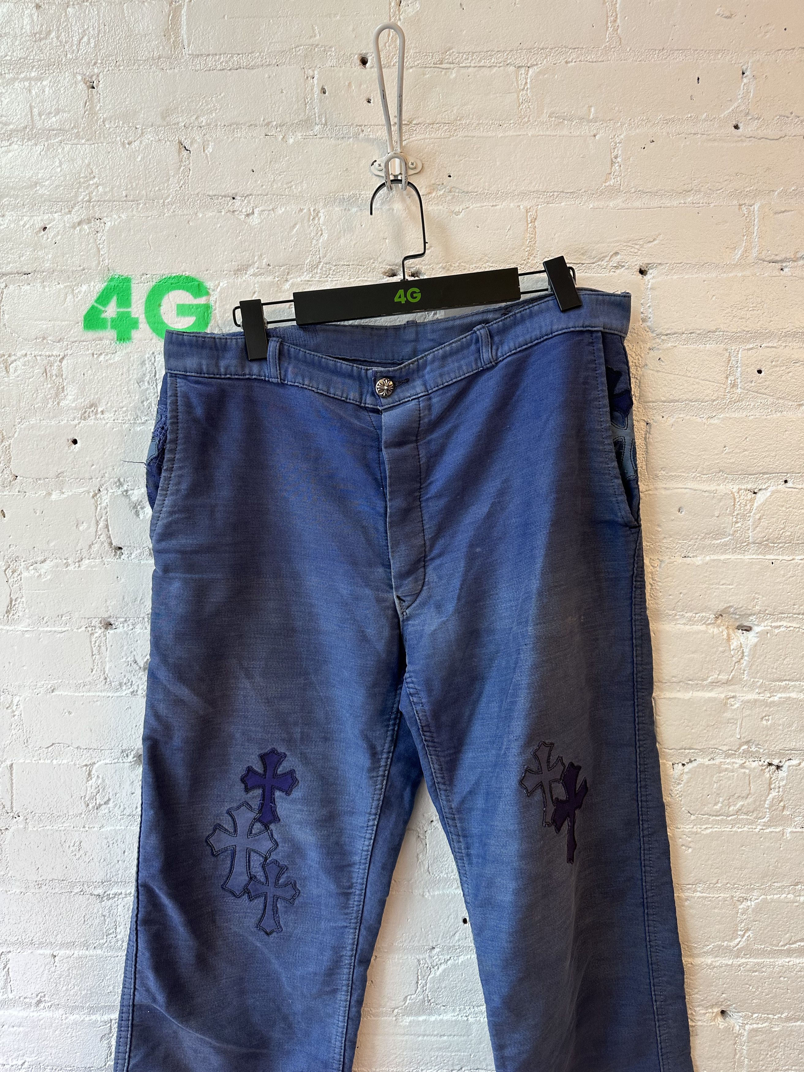 Chrome Hearts Chrome Hearts Made in France Cross Jeans 4G SELLER Size US 33 - 4 Thumbnail