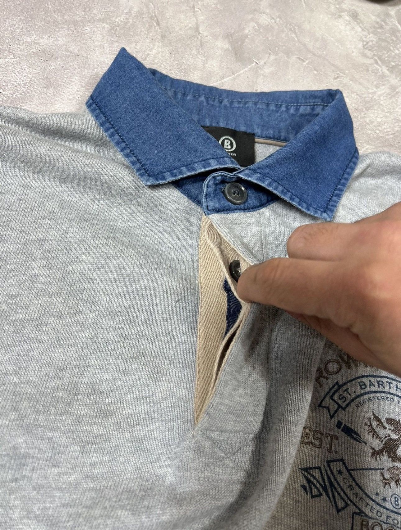 Vintage Vintage Polo Ralph Style Bogner Rowing Club Y2k Polo Rugby Size US M / EU 48-50 / 2 - 5 Thumbnail