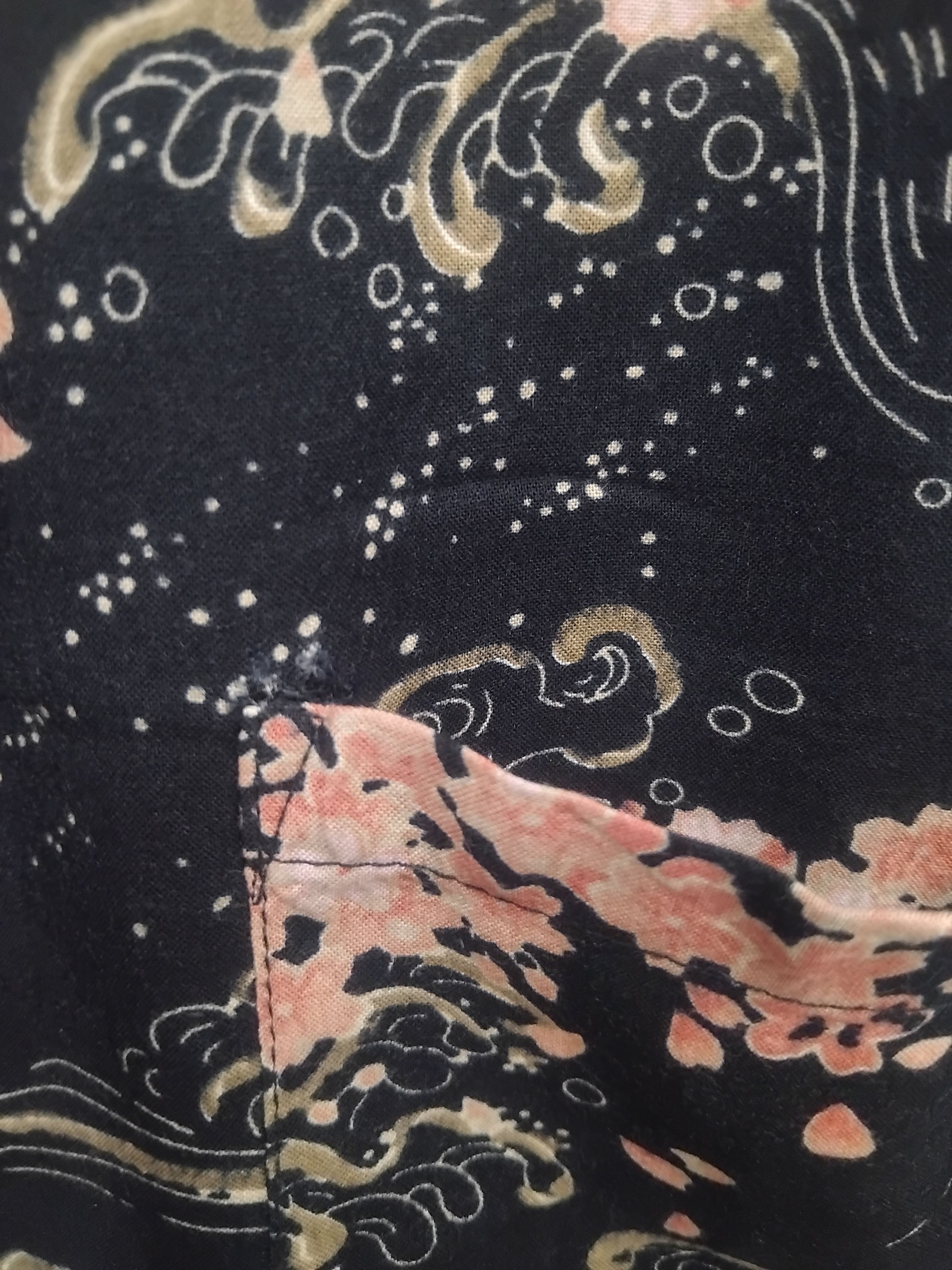 Japanese Brand 💥Bird and sakura japan inspired 100% rayon Hawaiian shirt Size US M / EU 48-50 / 2 - 6 Thumbnail
