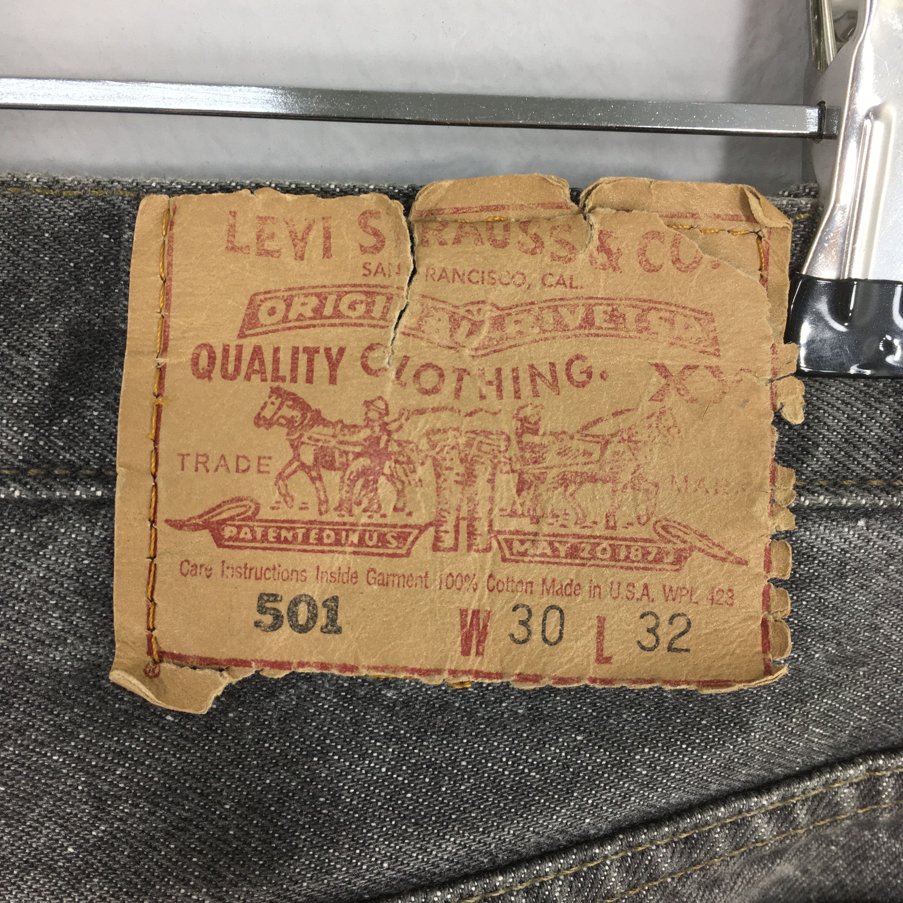 Levi's Size 30x30Vintage 90s Levi's 501 Faded Black Jeans S649 Size US 30 / EU 46 - 11 Thumbnail