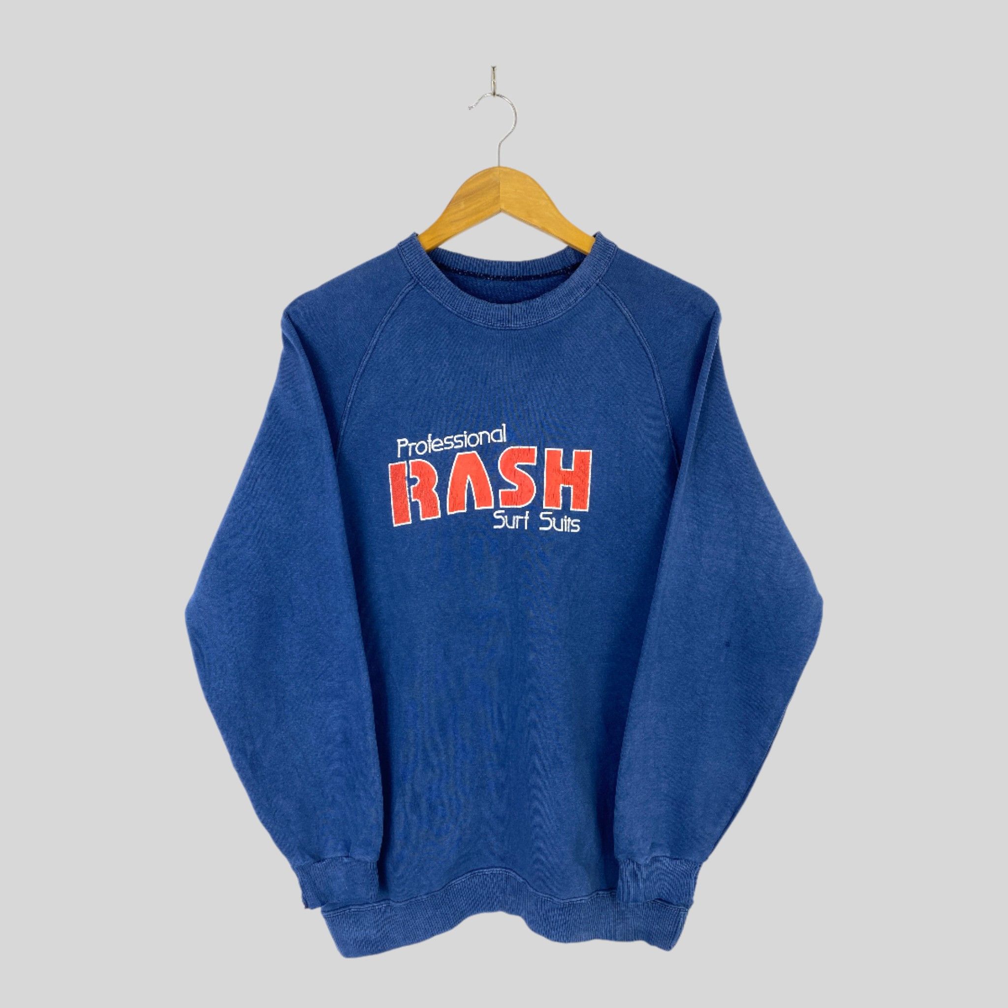 Vintage Vintage 80s RASH Surf Crewneck Pullover Sweatshirt SH0377 Size US S / EU 44-46 / 1 - 1 Thumbnail