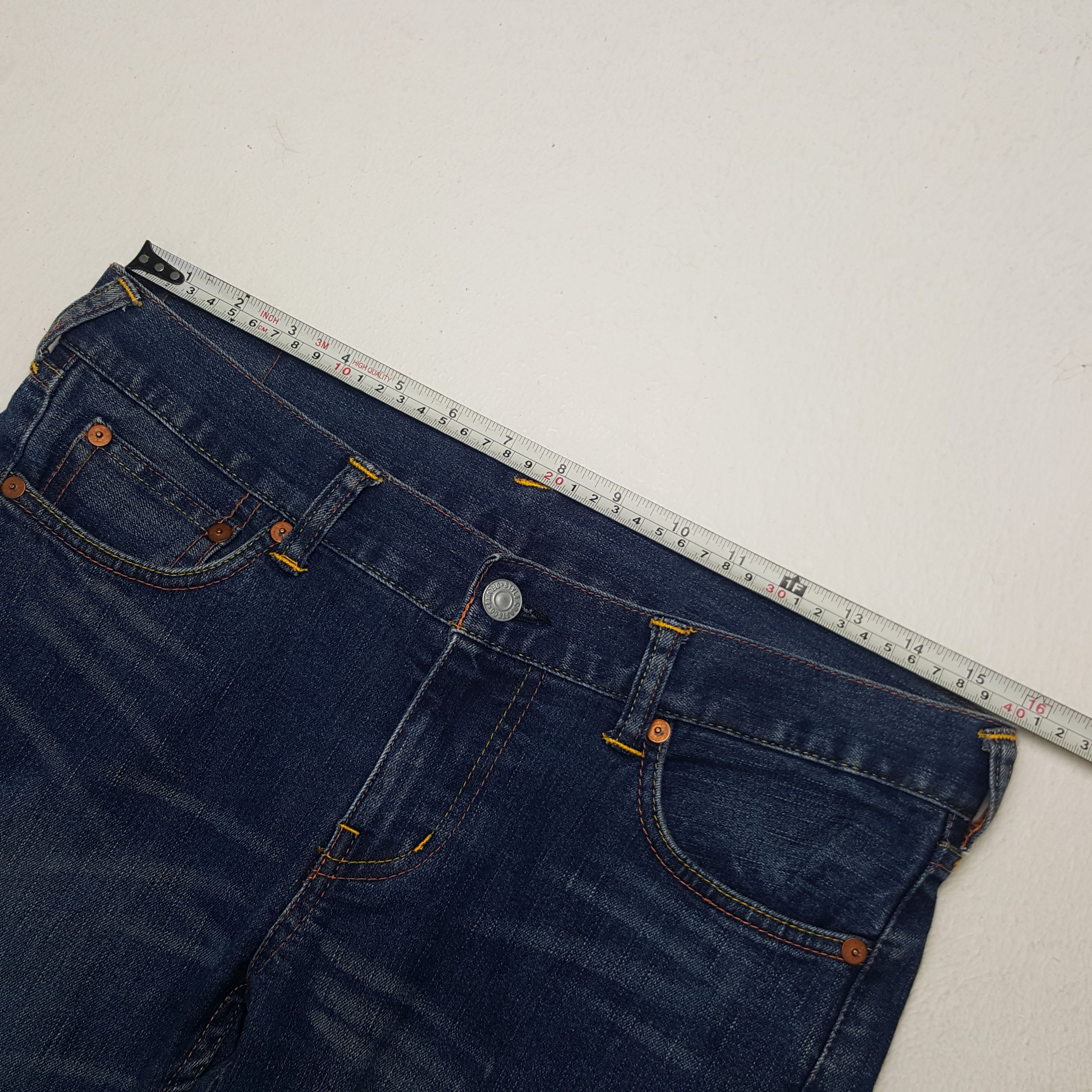 Evisu × Vintage Vintage Evisu Custom Art Daicock Denim Jeans Size 31" - 6 Thumbnail