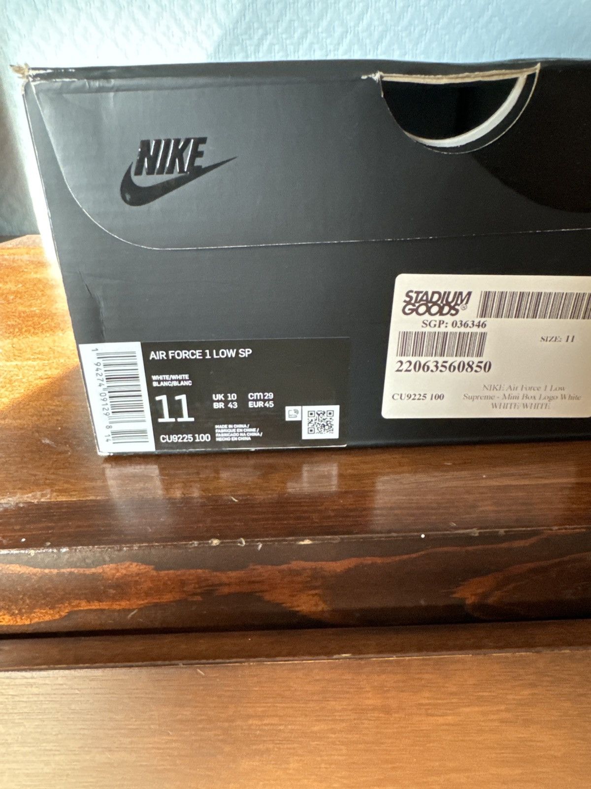 Nike × Supreme Nike x Supreme Air Force One 11 US Size US 11 / EU 44 - 3 Thumbnail