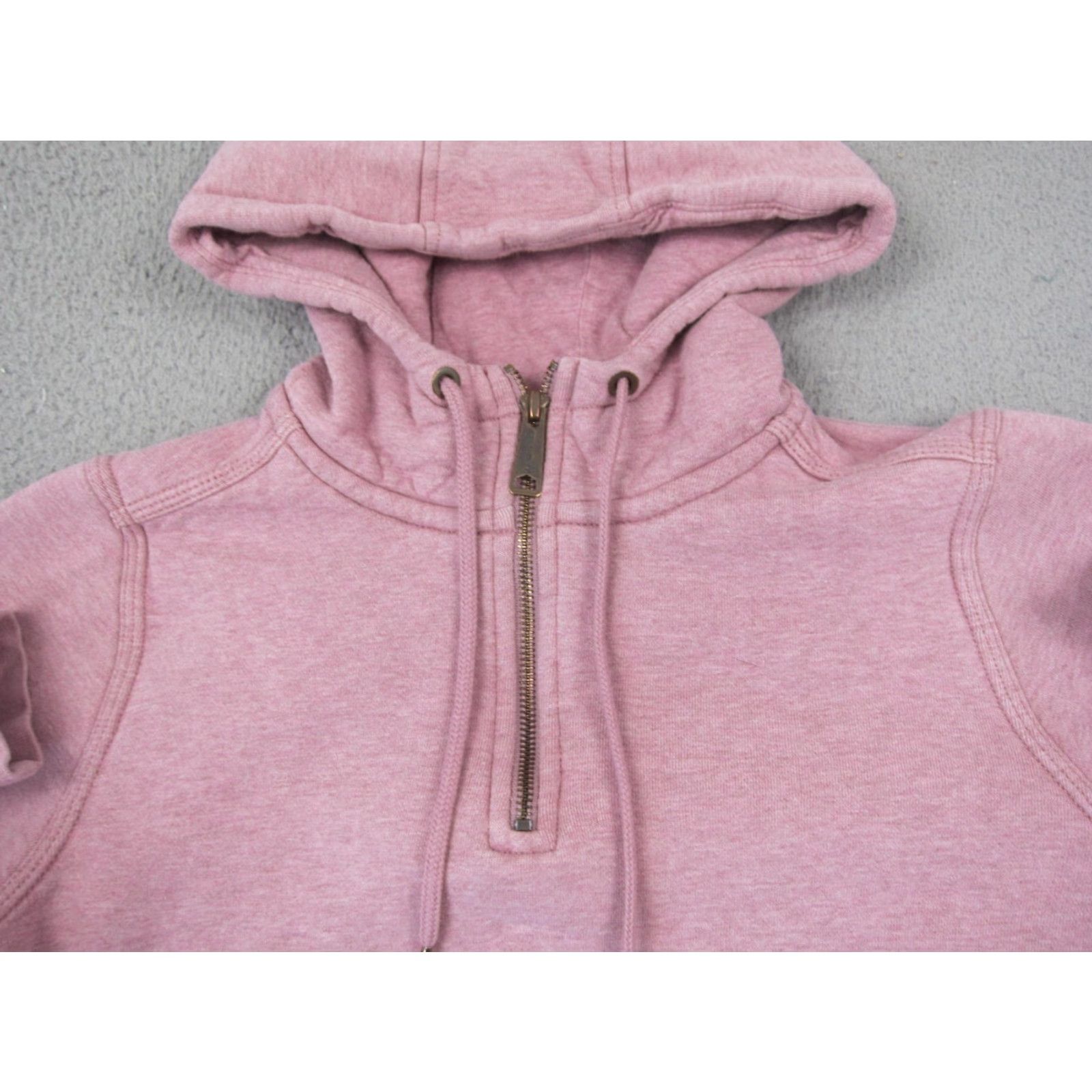 Carhartt Carhartt Hoodie Womens M Pink Clarksburg 1/4 Zip Sweatshirt Pullover Soft Logo Fleece Size M / US 6-8 / IT 42-44 - 4 Thumbnail