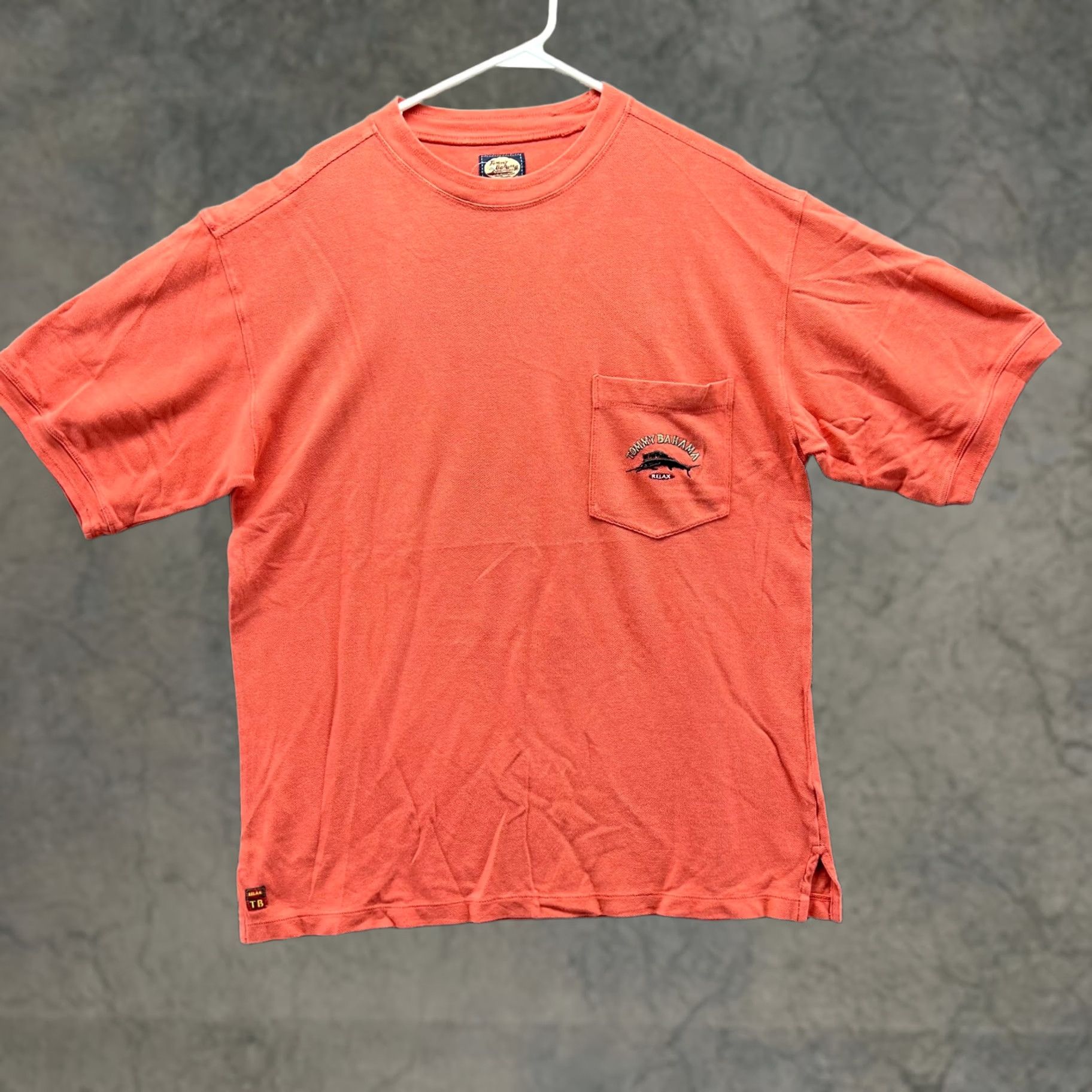 Tommy Bahama VINTAGE Tommy Bahama Shirt Men Large Pink Relax Crewneck Pocket Tee Short Sleeve VTG Size US L / EU 52-54 / 3 - 1 Thumbnail