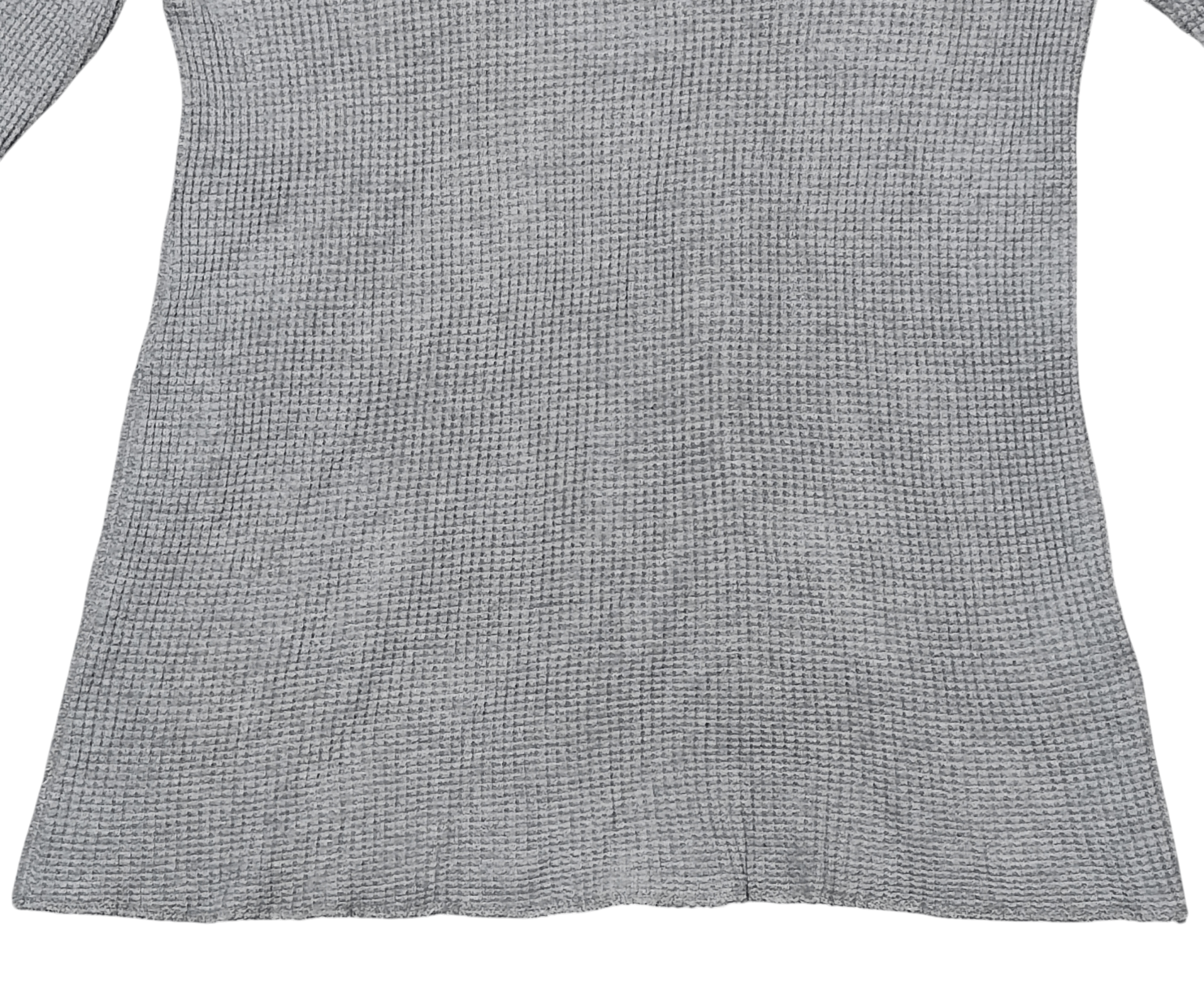 Beams Plus BEAMS Japan Waffle Knit Thermal Long Sleeve Heather Grey Size M / US 6-8 / IT 42-44 - 4 Thumbnail