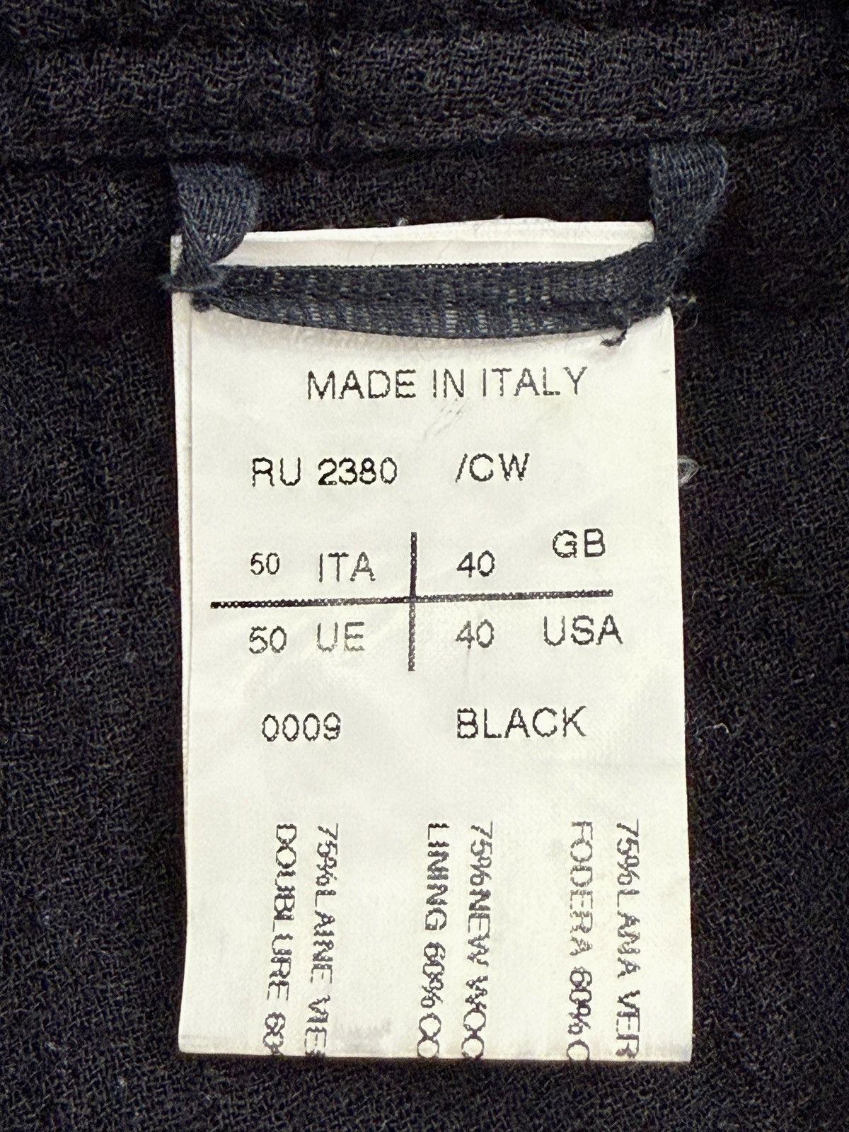Rick Owens Rick Owens Black Hollywood Heavy Drawstring Trousers Size US 40 / EU 56 - 5 Thumbnail