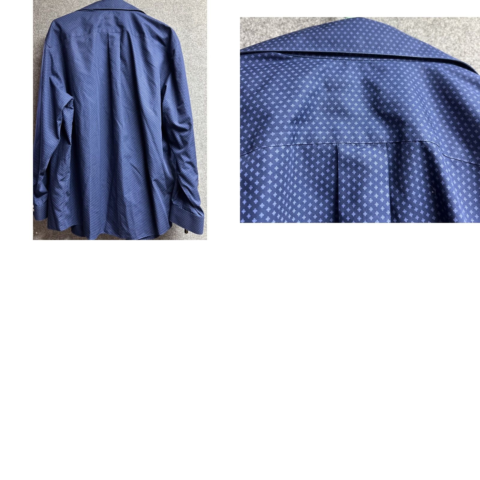 Roundtree & Yorke VINTAGE Roundtree Yorke Gold Label Men’s Shirt XL Blue Long Sleeve Button Dress Shirt Regular Mens Size US XL / EU 56 / 4 - 8 Thumbnail