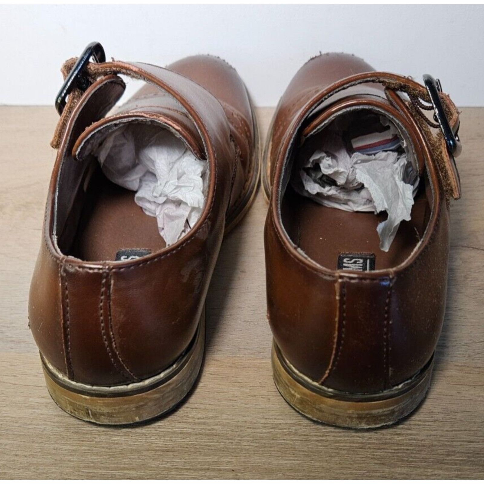 Stacy Adams Stacy Adams Men’s Brown Buckle Monk Strap Size 12M Size US 12 / EU 45 - 4 Thumbnail