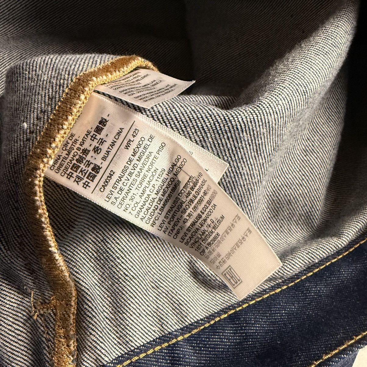 DENIM TEARS × Levi's × Stussy Stussy x Denim Tears Levi’s Type 2 Jacket Raw Size US XXL / EU 58 / 5 - 6 Thumbnail