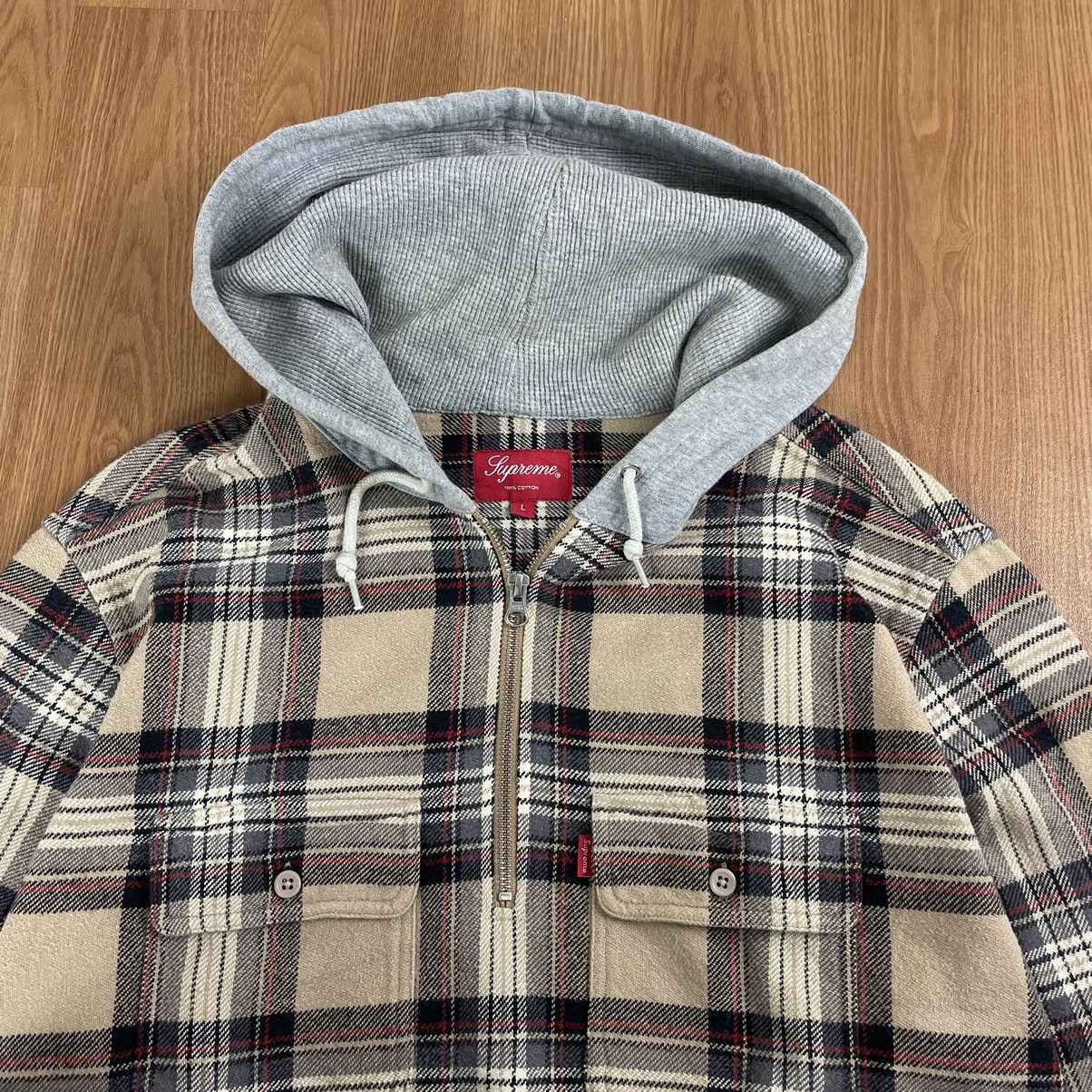 Japanese Brand × Streetwear × Supreme Supreme Hooded Plaid Half 
