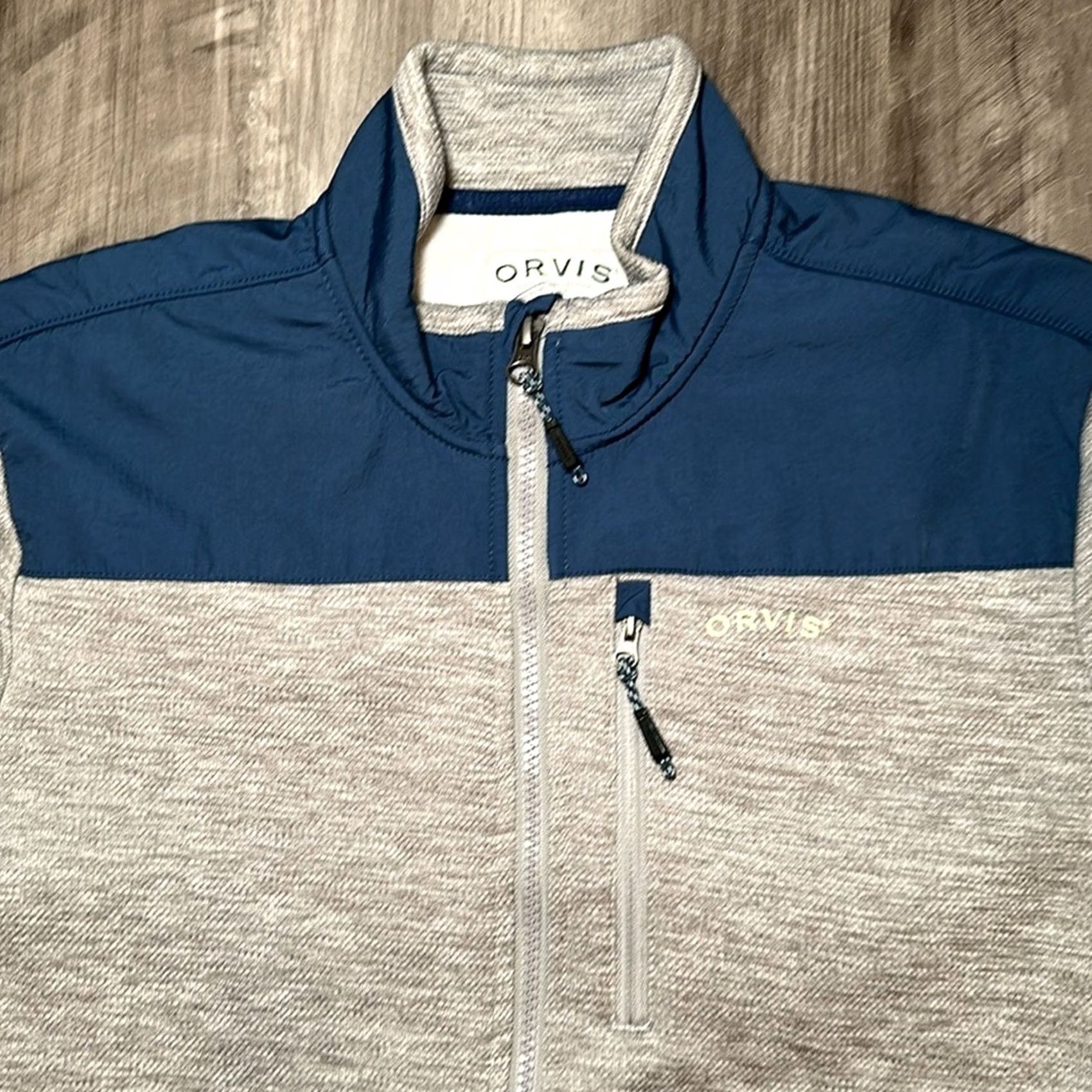 Orvis Orvis Full Zip Fleece Jacket - Small Men Gray Polyester Windbreaker Jacket Size US S / EU 44-46 / 1 - 6 Thumbnail